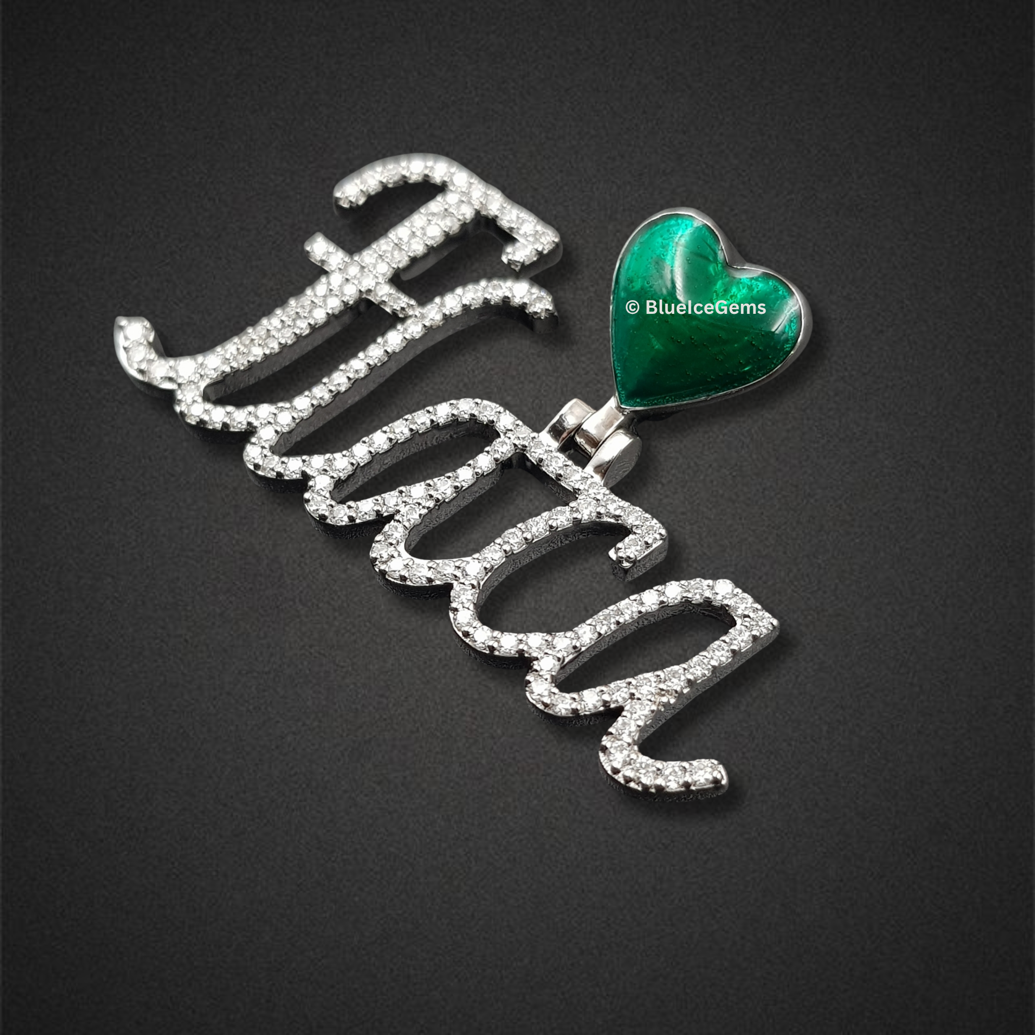 The "Flaca" Heartfelt Diamond & Enamel Pendant