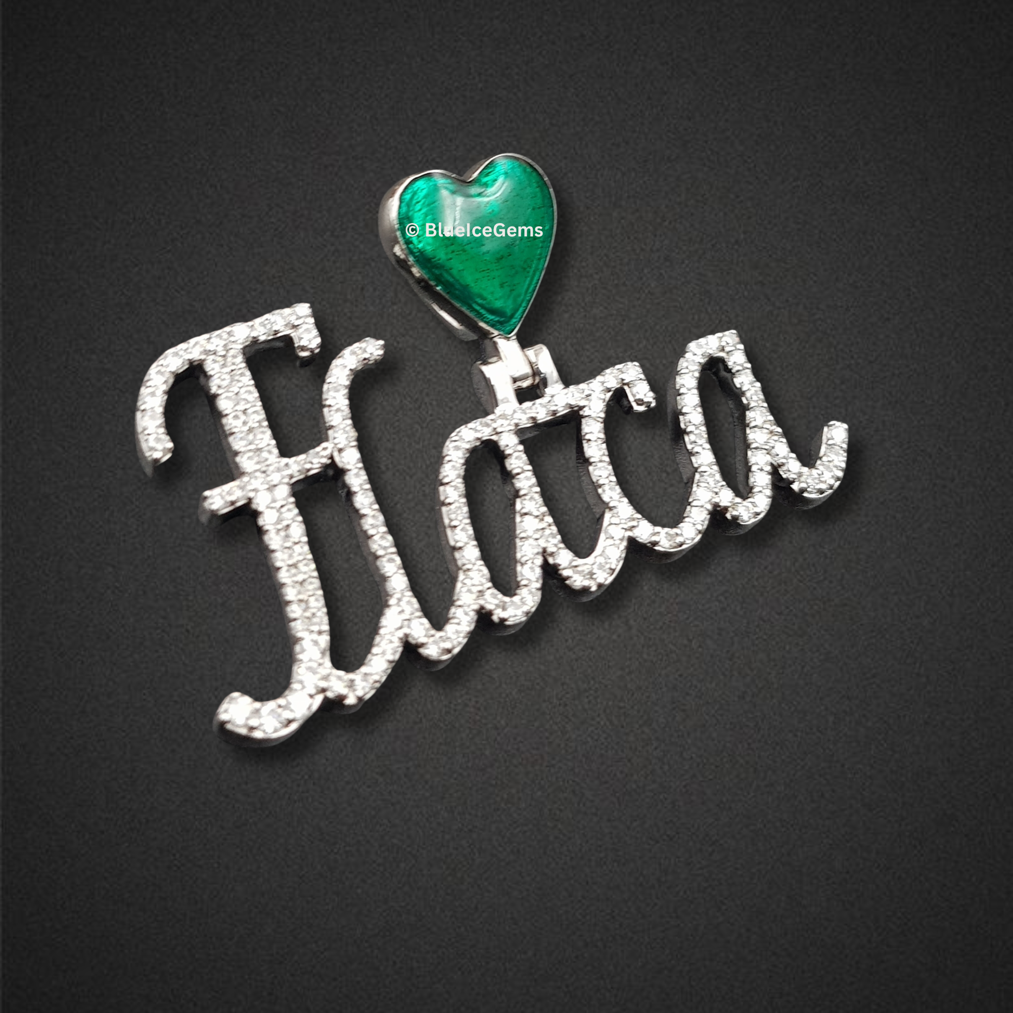 The "Flaca" Heartfelt Diamond & Enamel Pendant