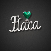 The "Flaca" Heartfelt Diamond & Enamel Pendant