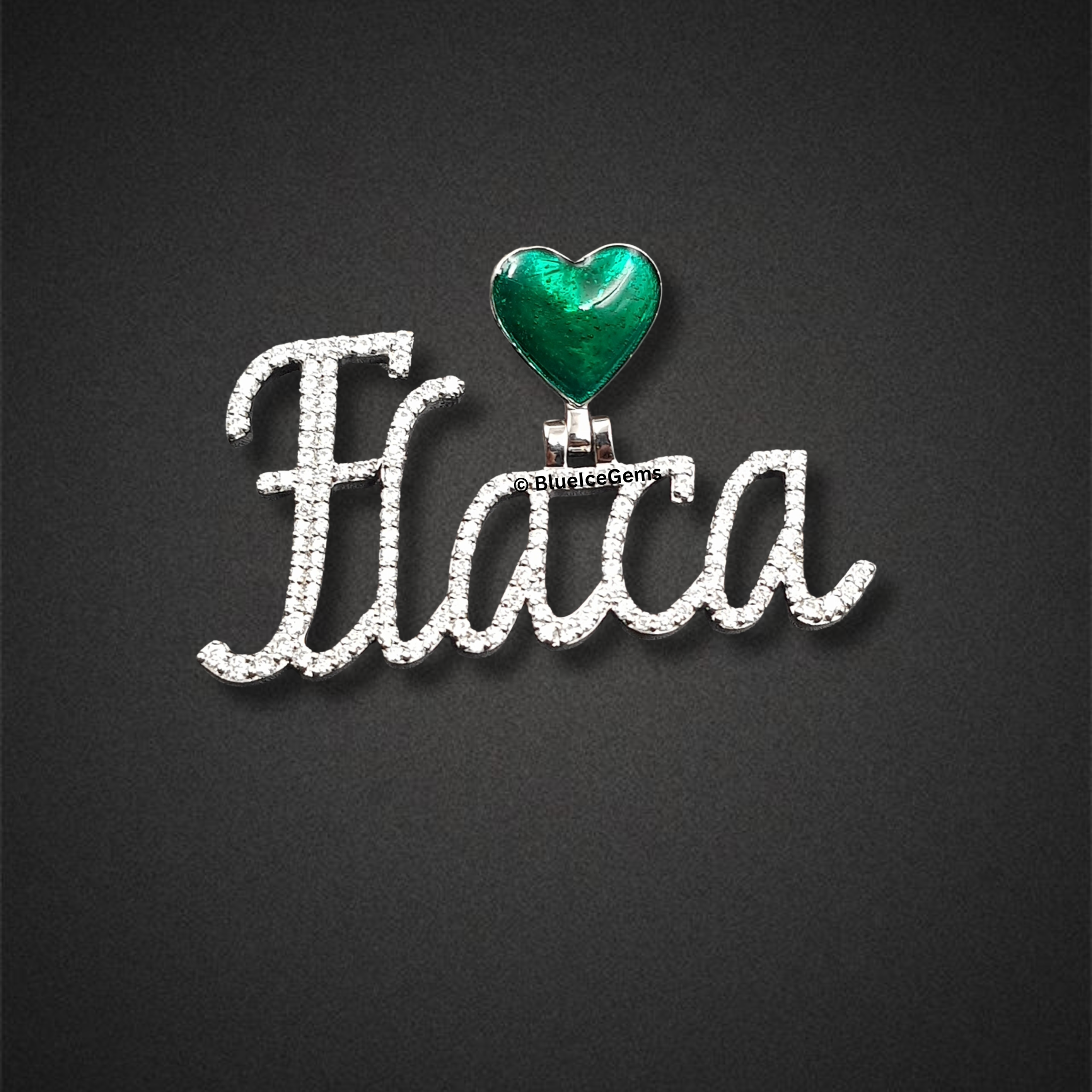The "Flaca" Heartfelt Diamond & Enamel Pendant