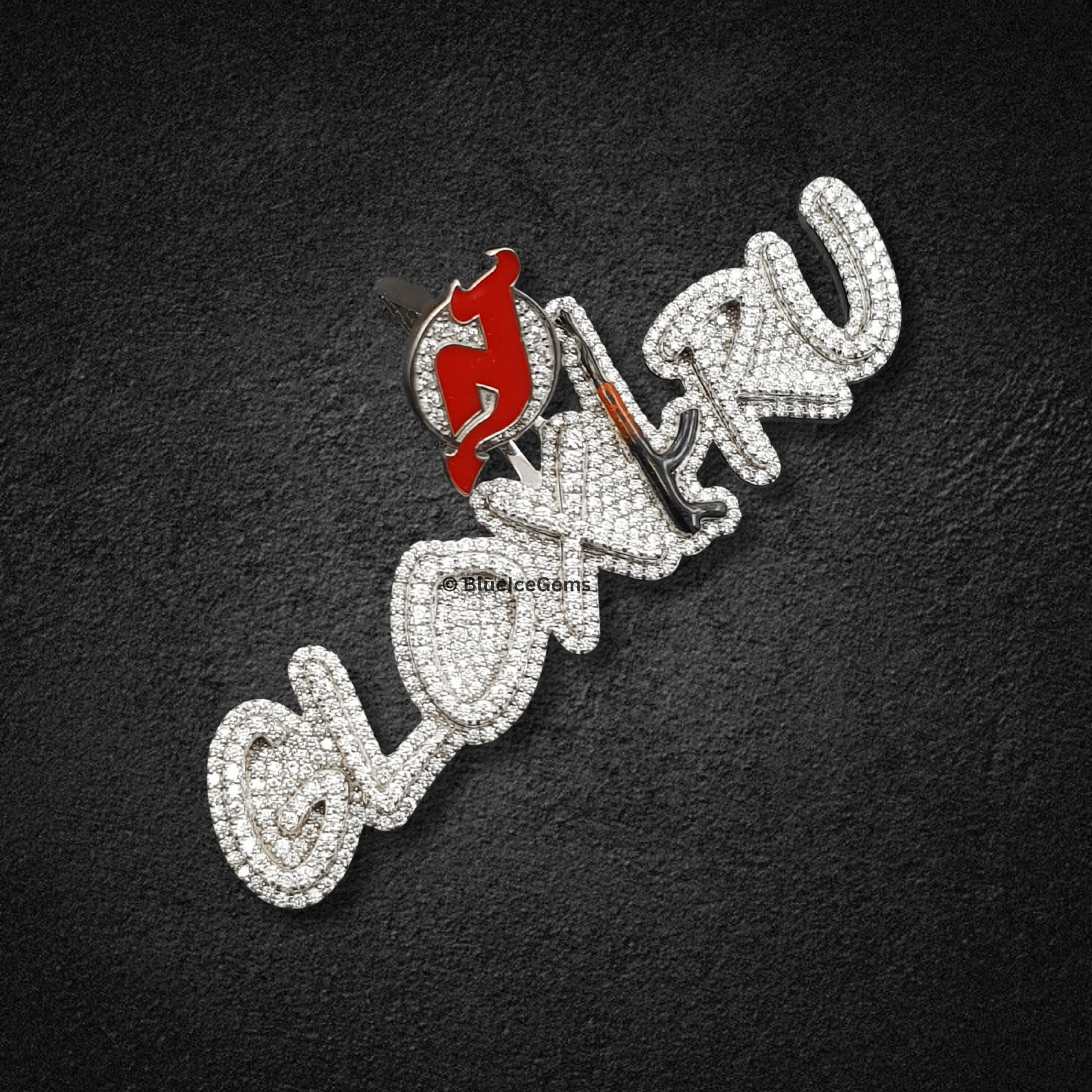 The "GLOXRU" Red Devil Diamond Pendant