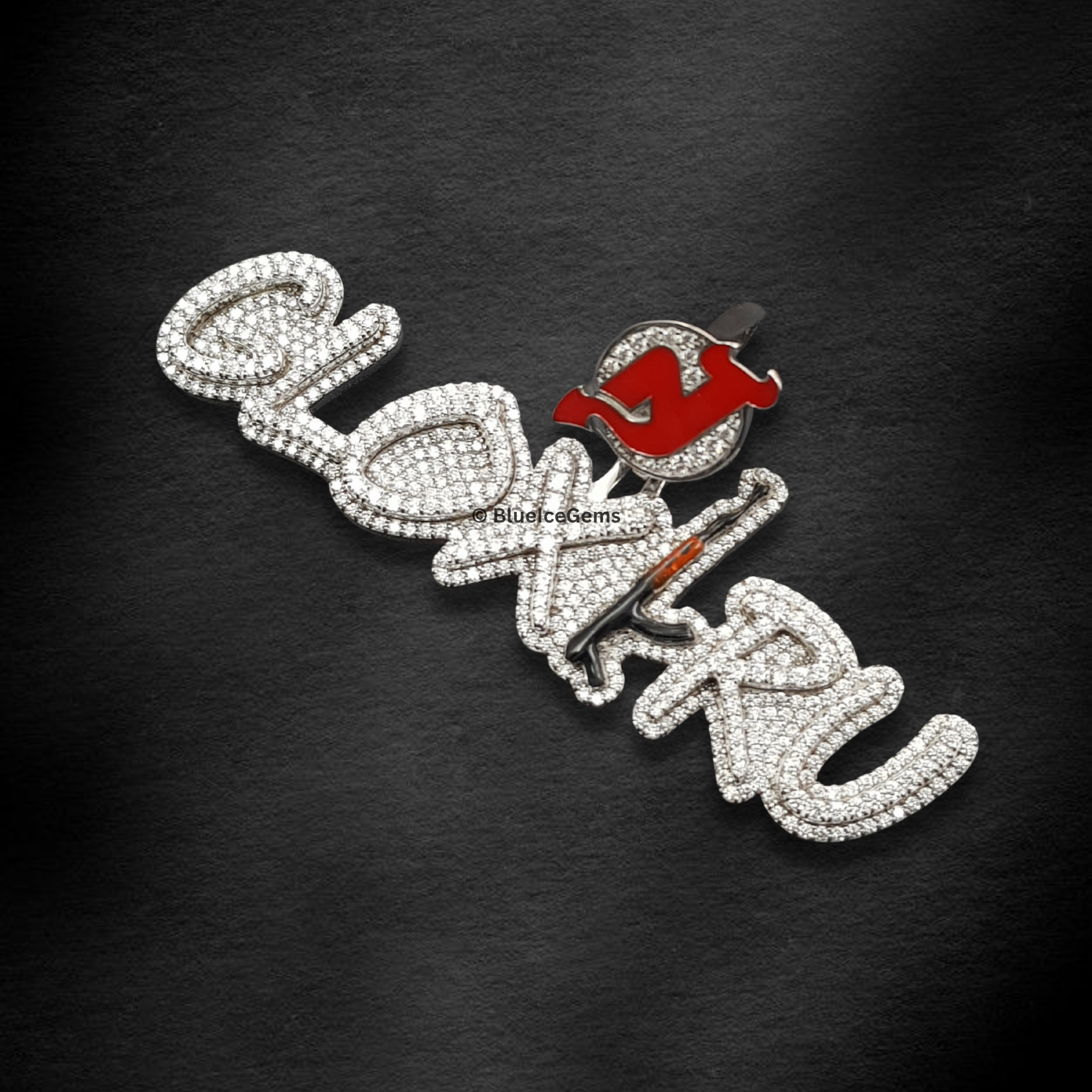 The "GLOXRU" Red Devil Diamond Pendant