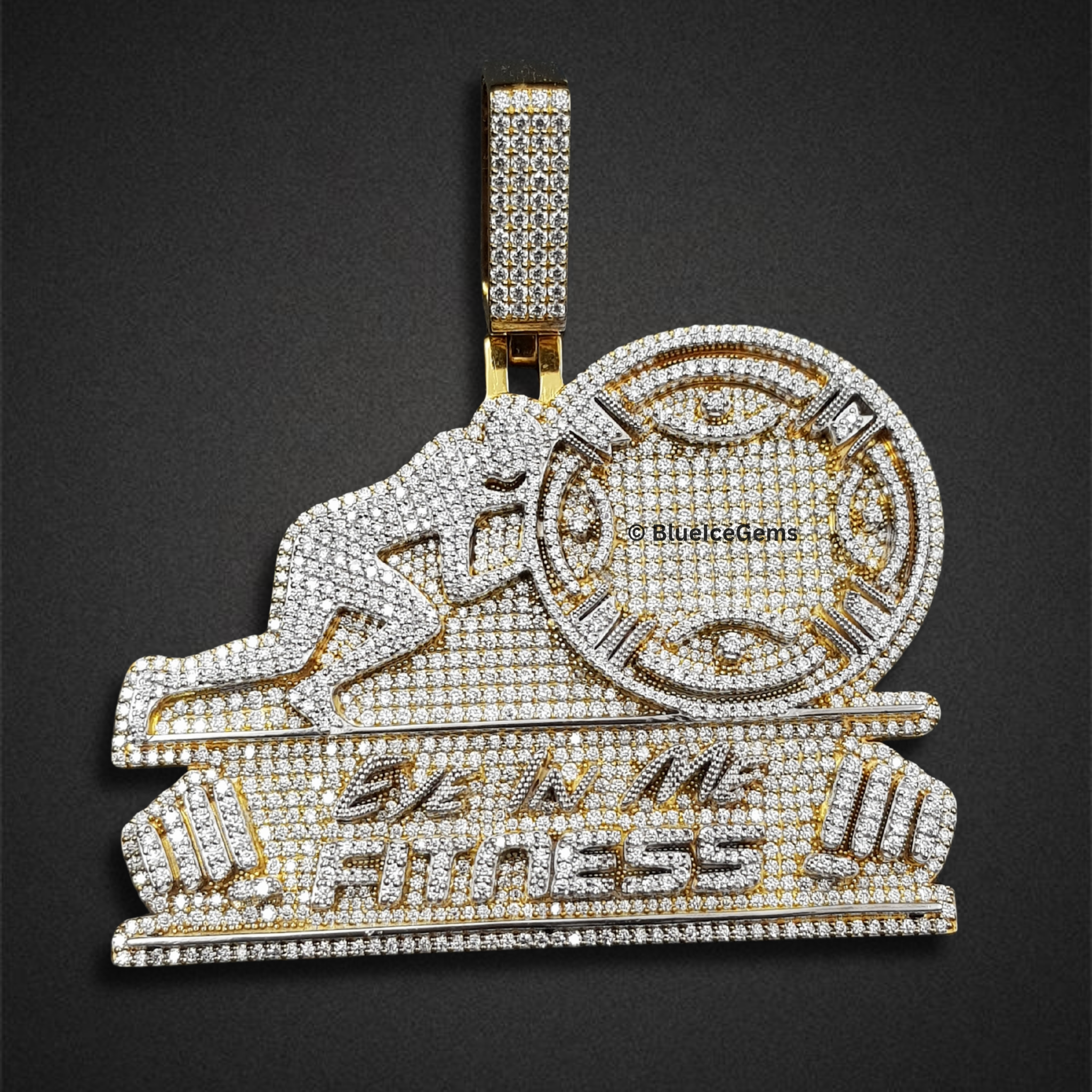 The "Gainz & Fitness" Diamond Power Pendant