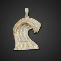 The "Golden Wave" Diamond Pendant