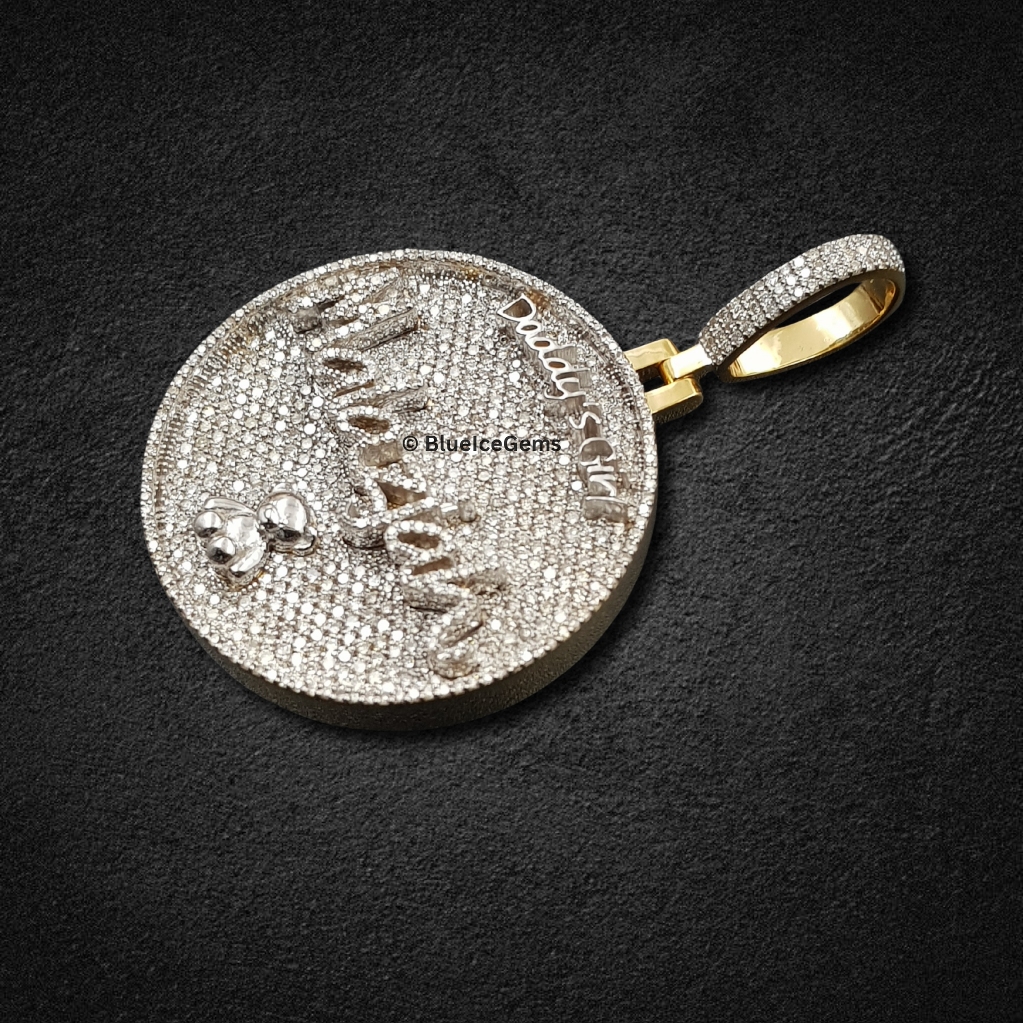 The "Good Girl Maiazjan" Diamond Teddy Bear Medallion Pendant