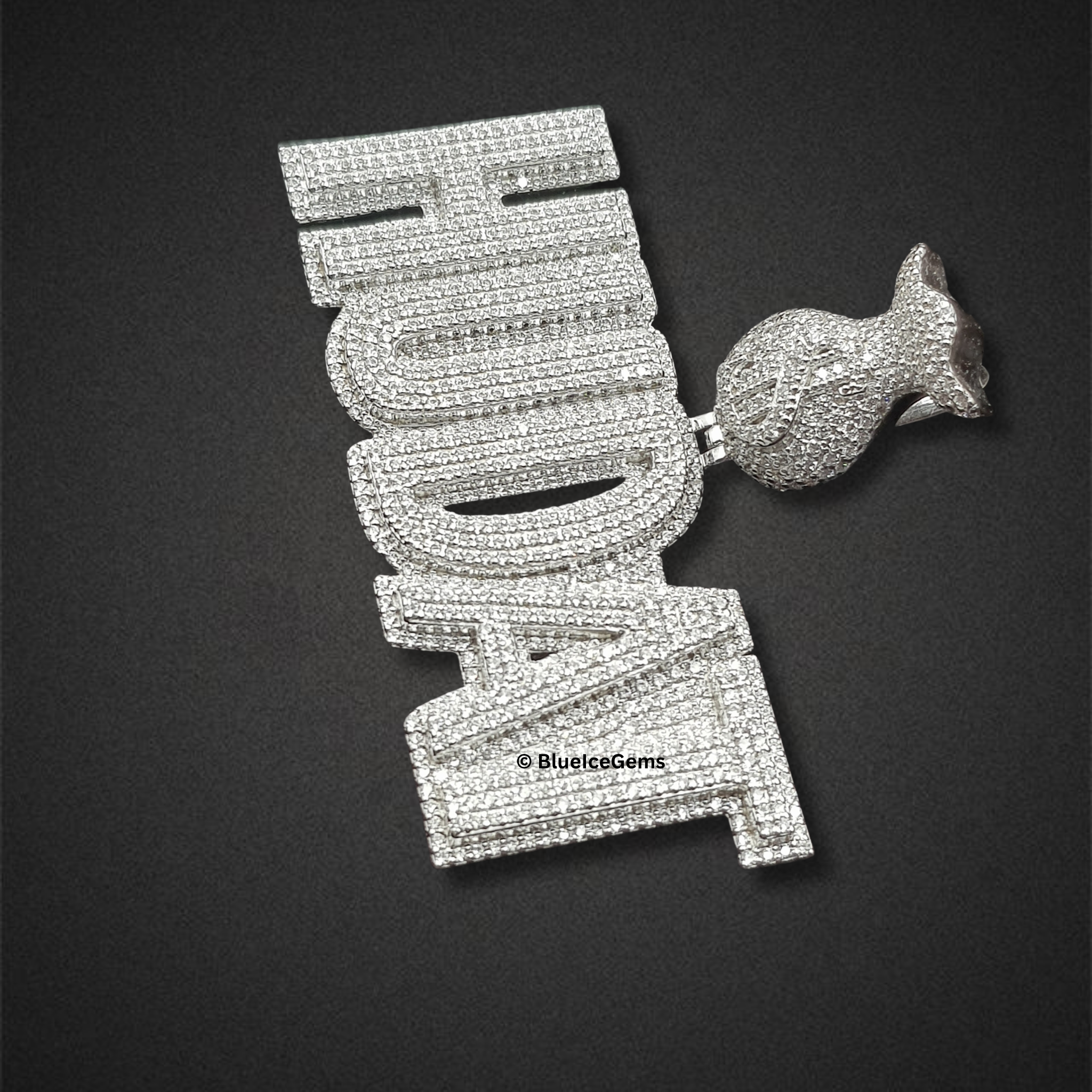 The "HUDAT" Money Bag Diamond Pendant
