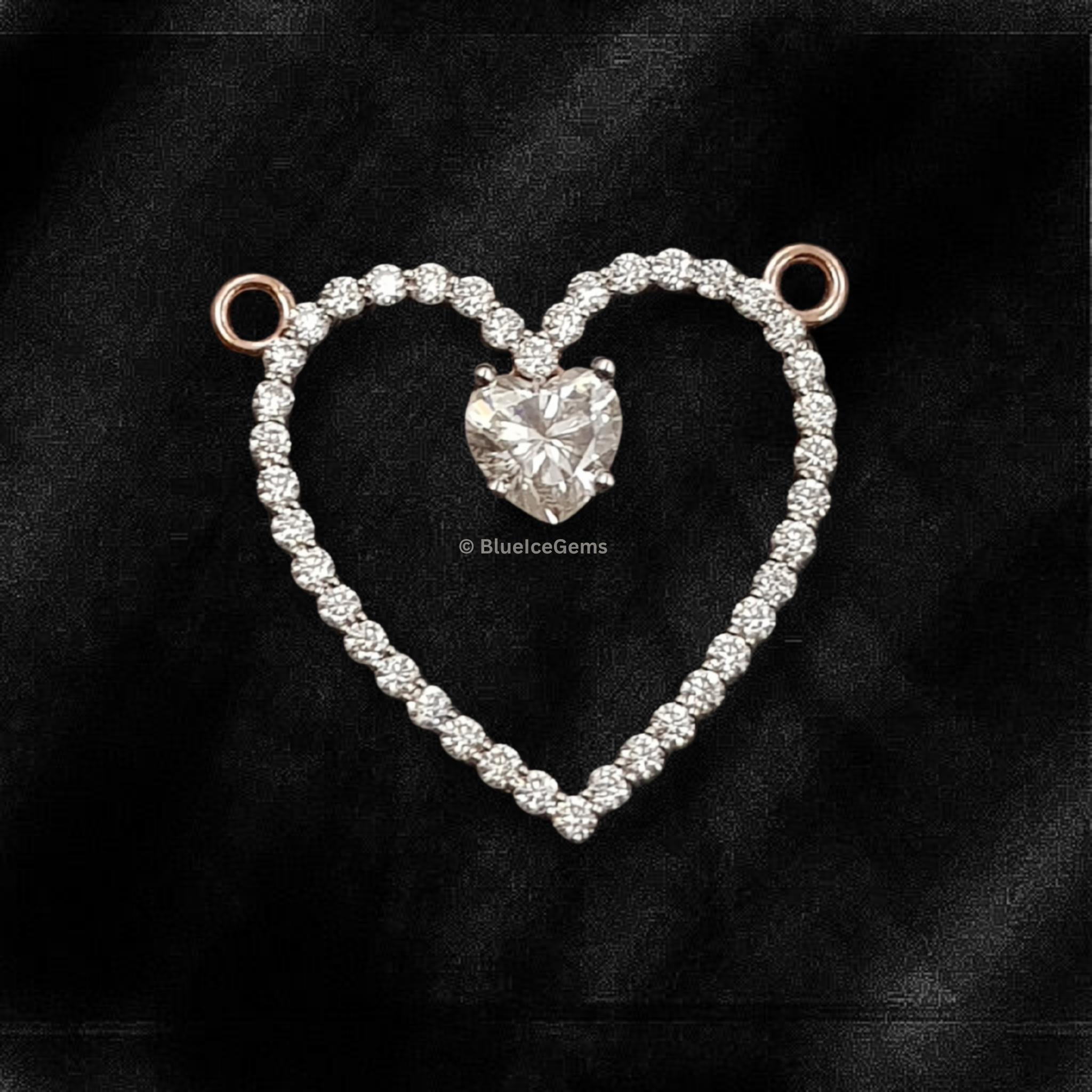 The "Heart Within a Heart" Diamond Pendant