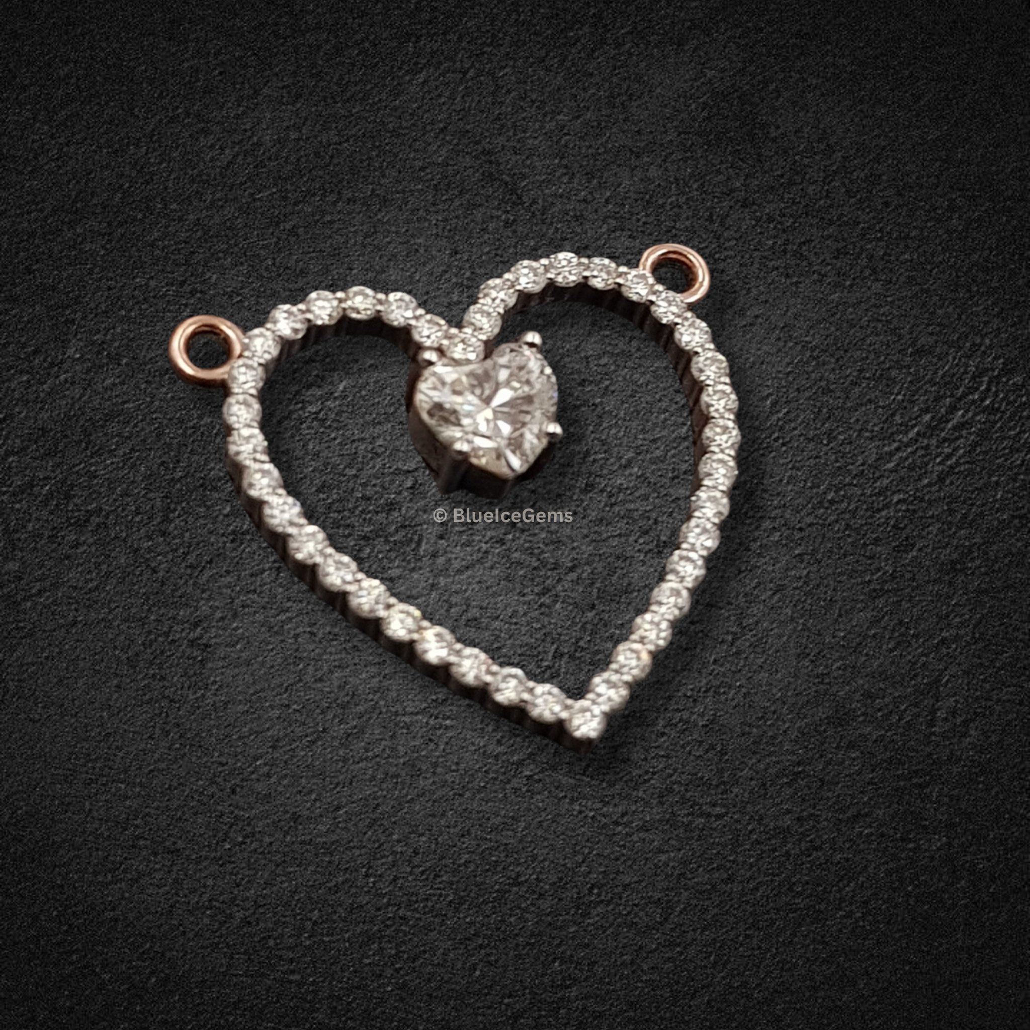 The "Heart Within a Heart" Diamond Pendant