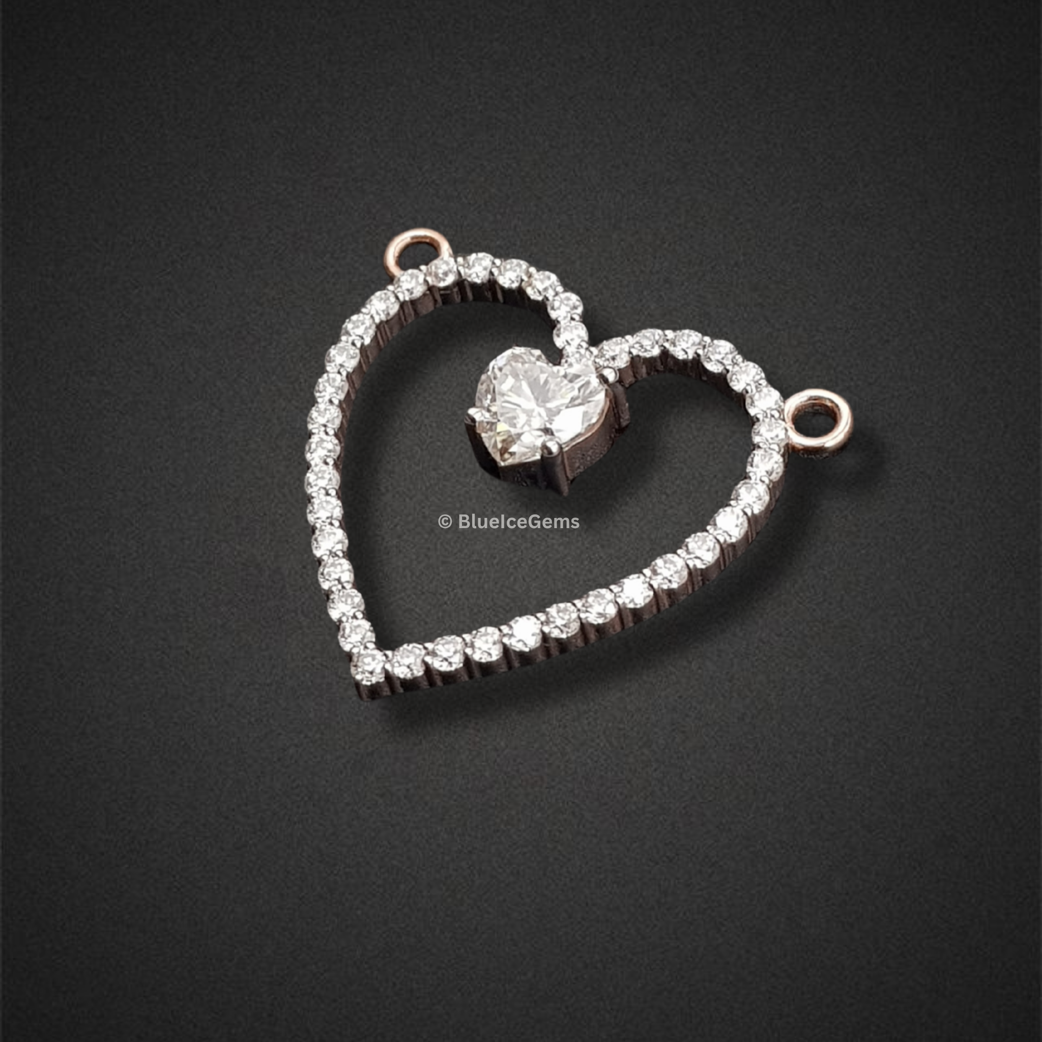 The "Heart Within a Heart" Diamond Pendant