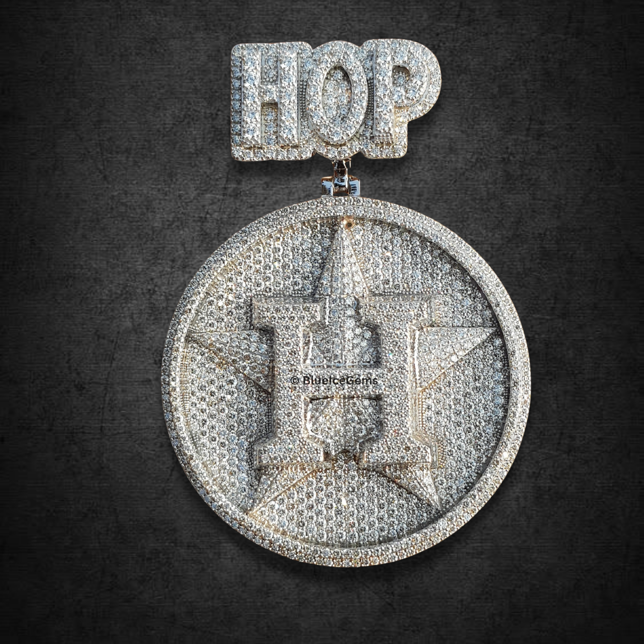 The "Houston Hip Hop" Diamond Medallion Pendant