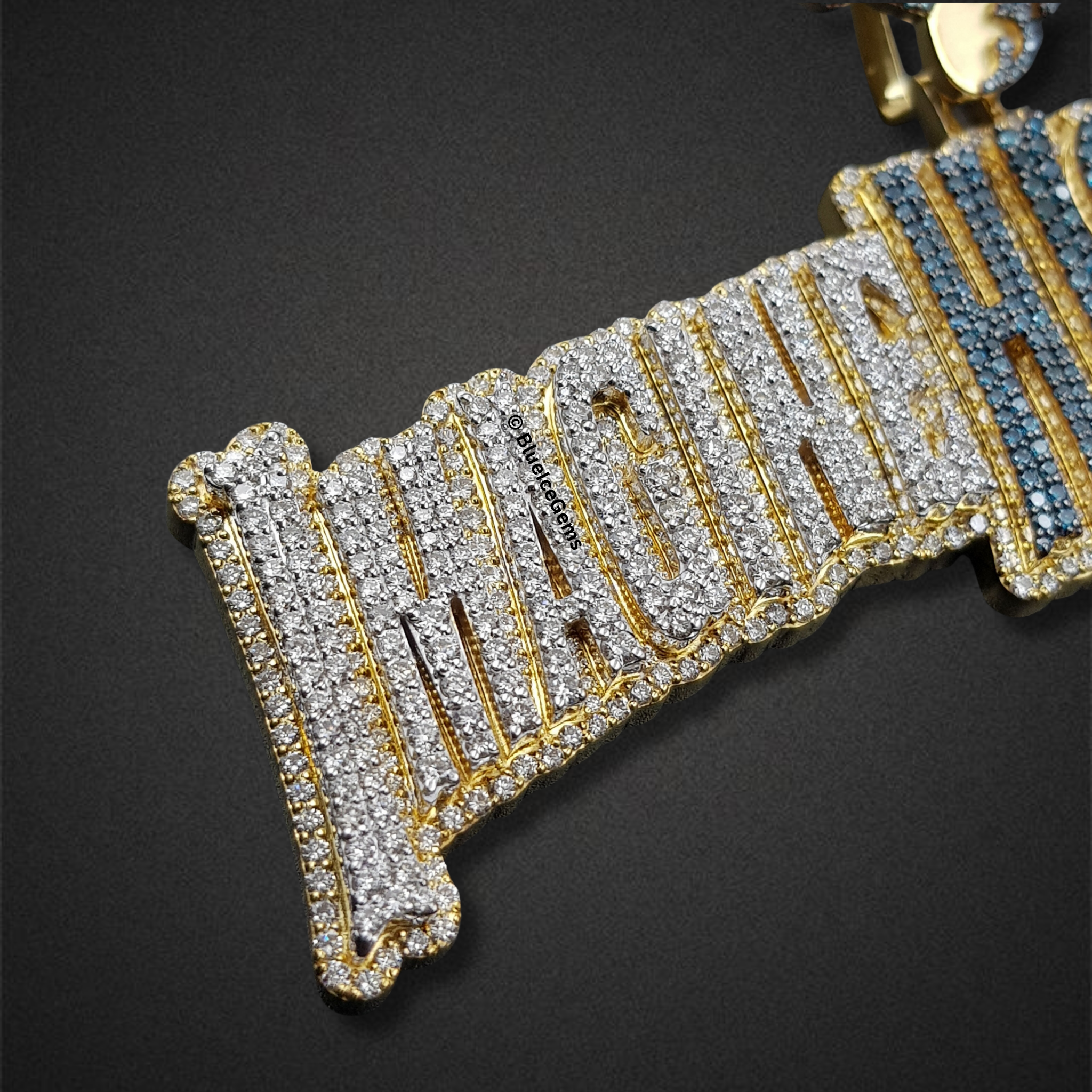 The "IMAGINE HIS SUCCESS" Diamond & Enamel Drip Pendant