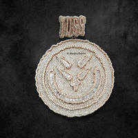 The "Ice Cold Grin" Diamond Smiley Medallion Pendant