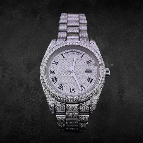 The "Ice Master" Diamond Pave Watch