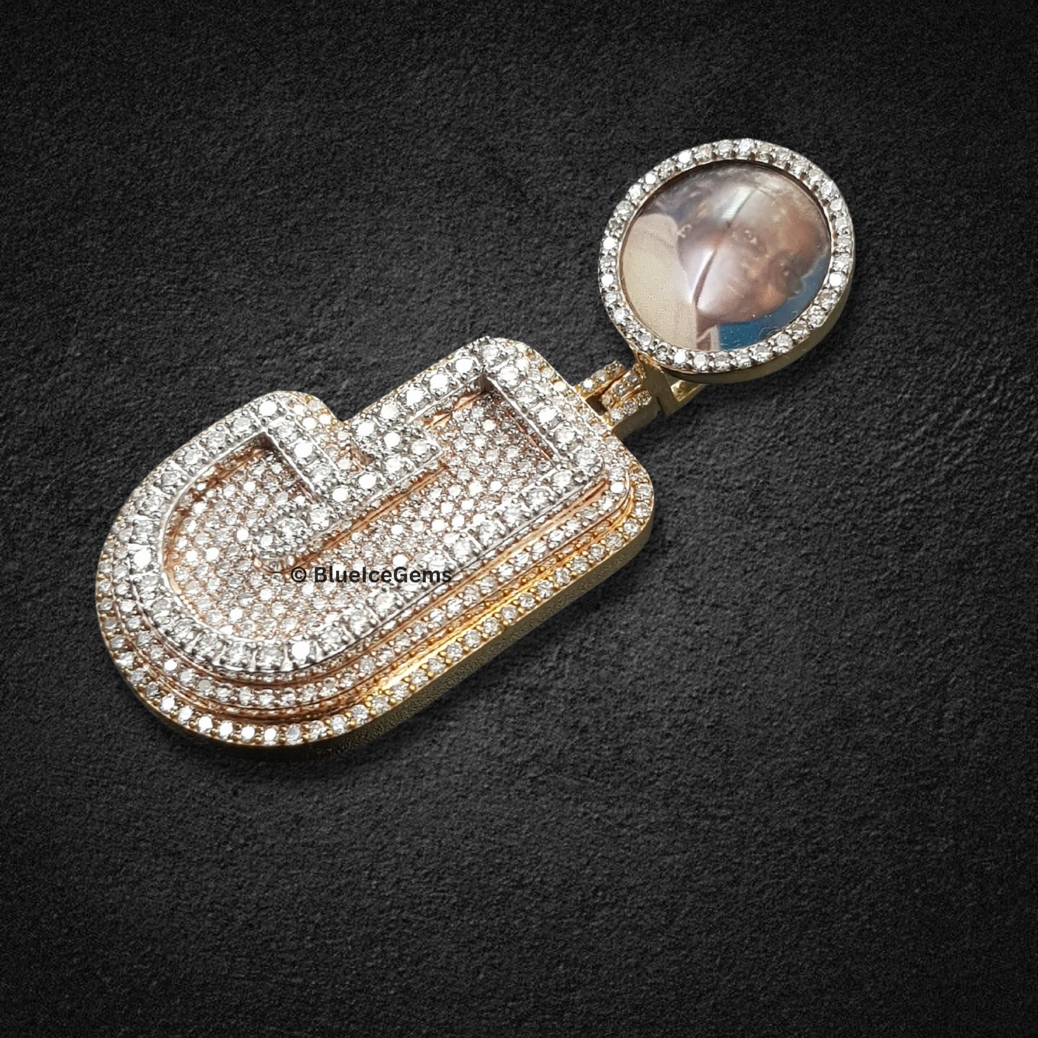 The "J" Legacy Diamond Photo Pendant
