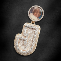 The "J" Legacy Diamond Photo Pendant