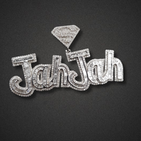 The "Jah Jah" Divine Diamond Script Pendant