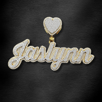 The "Jaslynn" Heartfelt Diamond Script Pendant