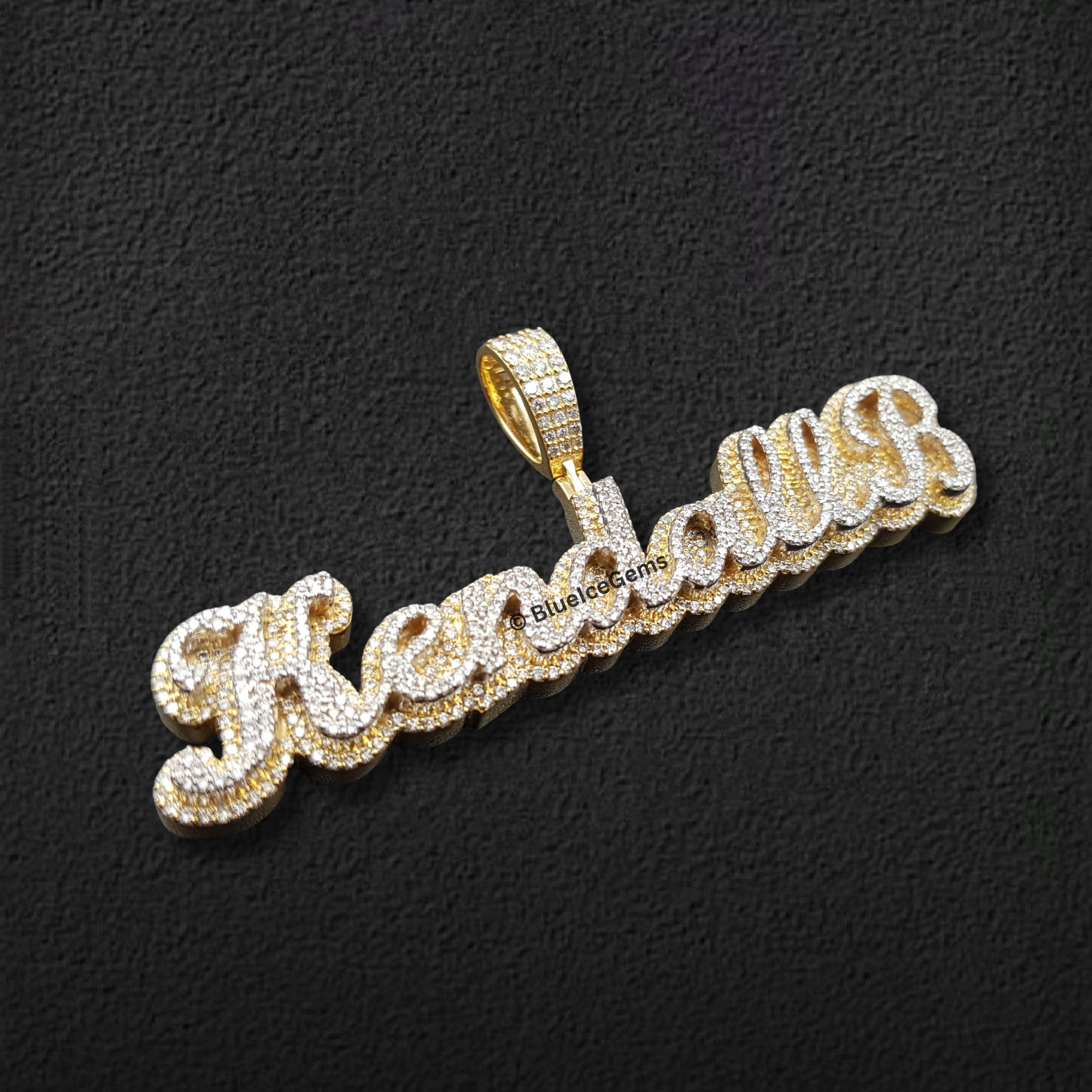 The "Kendall B" Diamond Signature Pendant