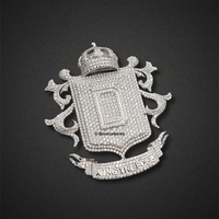 The "King The Boss" Royal Crest Diamond Pendant