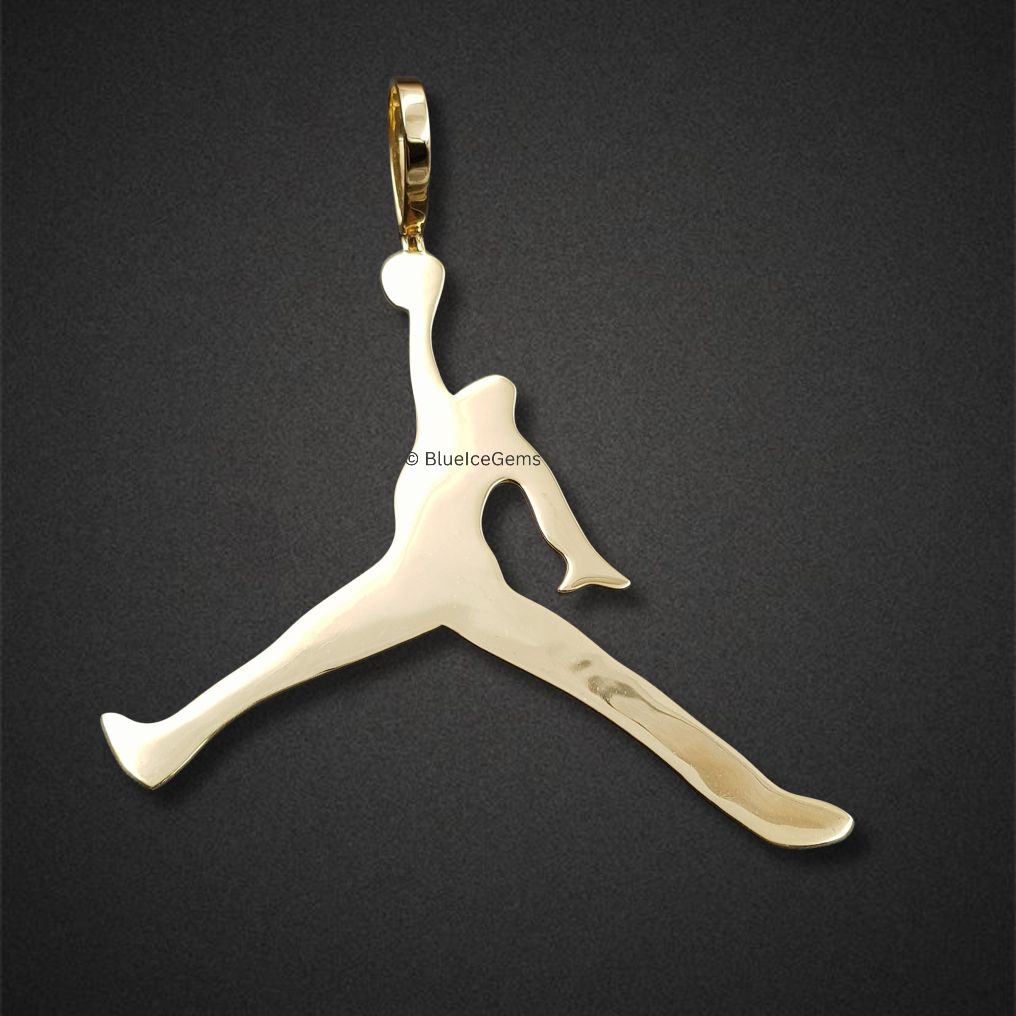 The "Leap of Gold" Iconic Silhouette Pendant