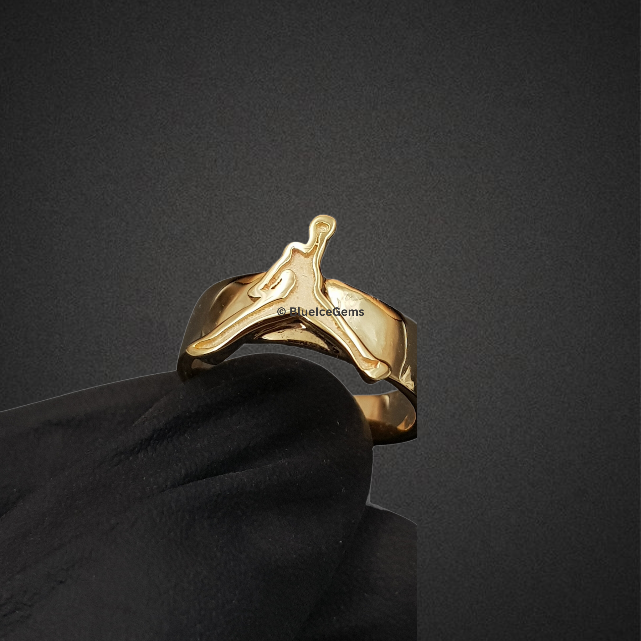 The "Leap of Gold" Iconic Silhouette Pendant