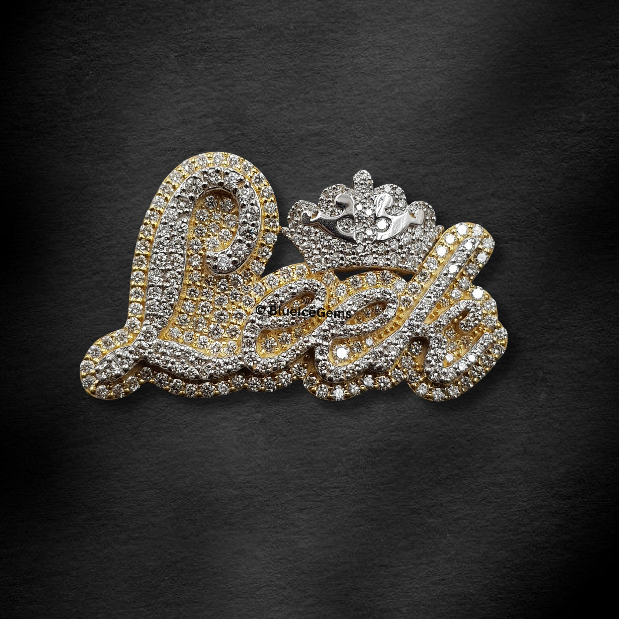 The "Leek" Crowned Diamond Statement Pendant