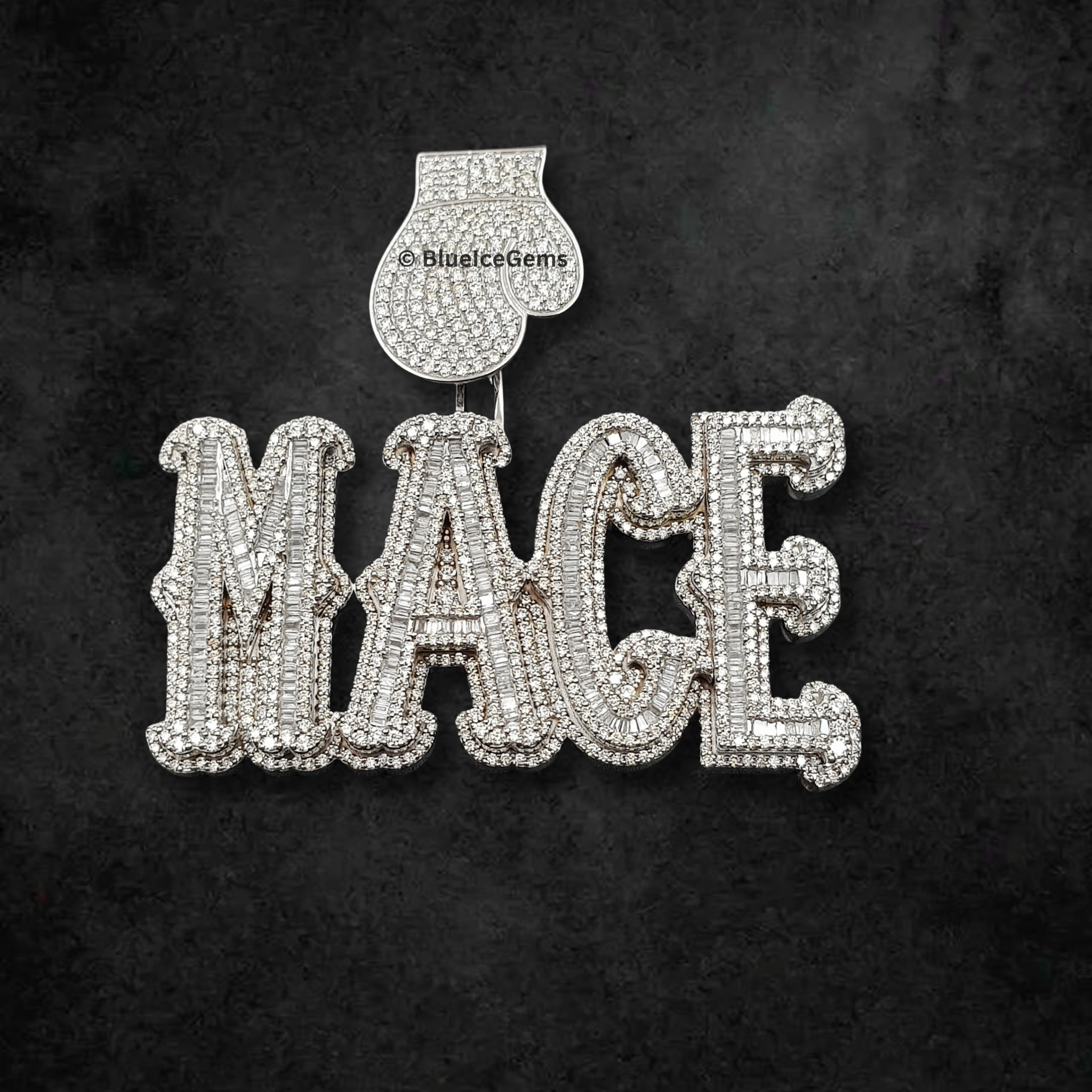 The "MACE" Boxing Glove Diamond Pendant