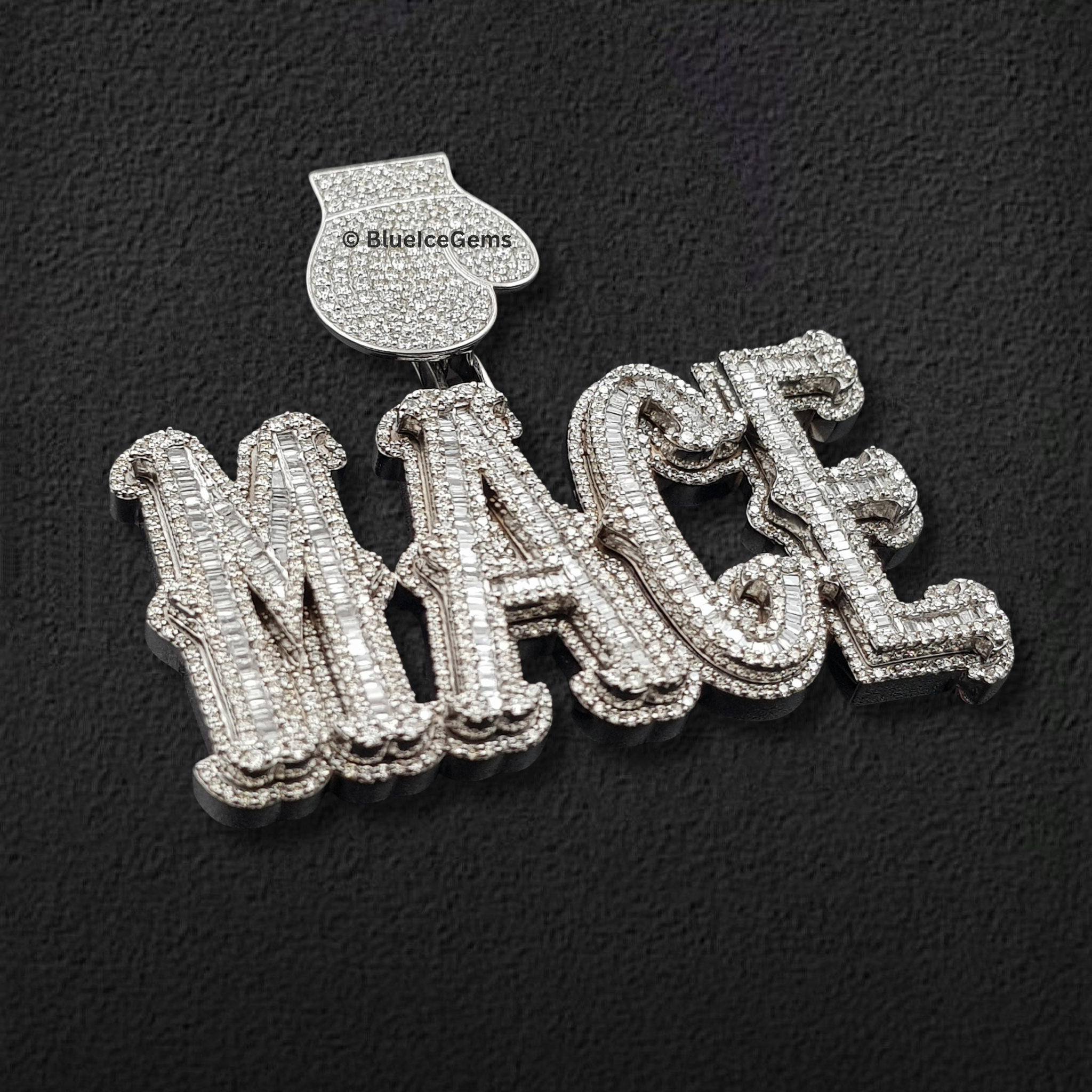 The "MACE" Boxing Glove Diamond Pendant