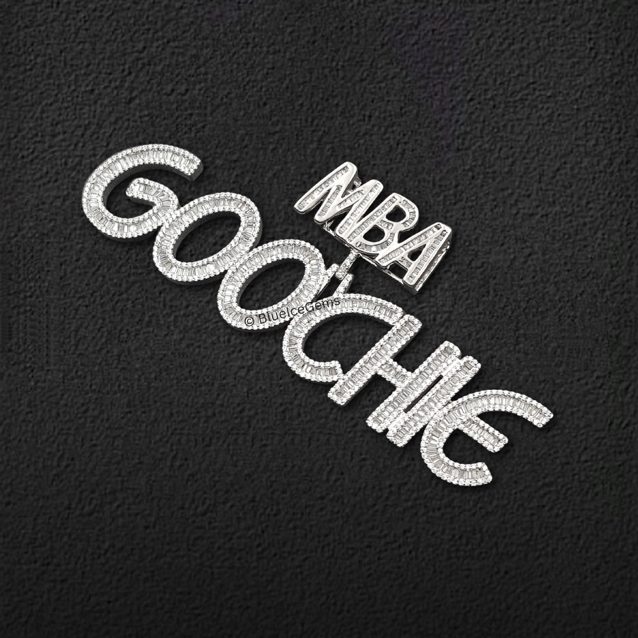 The "MBA GOOCHIE" Diamond Statement Pendant