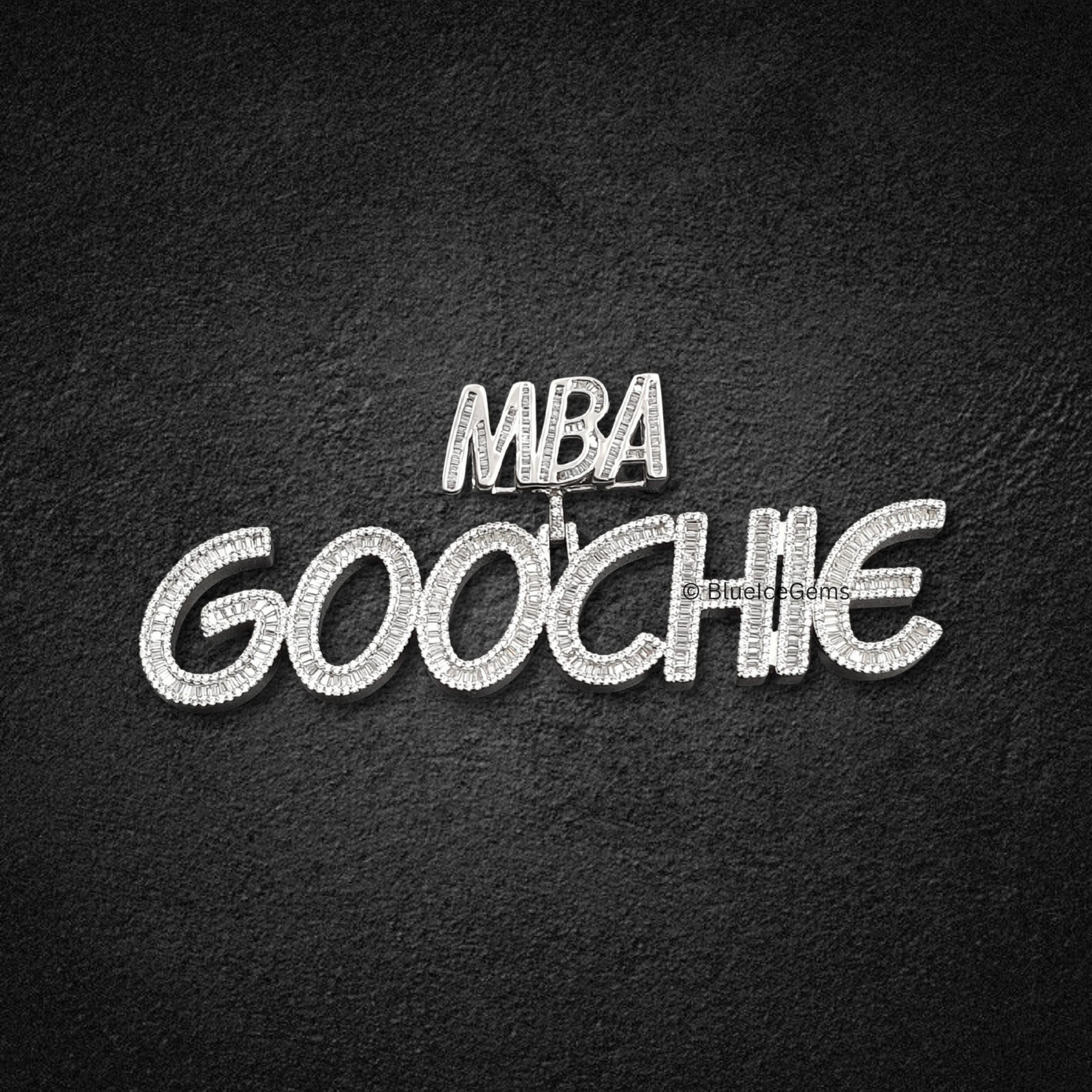 The "MBA GOOCHIE" Diamond Statement Pendant