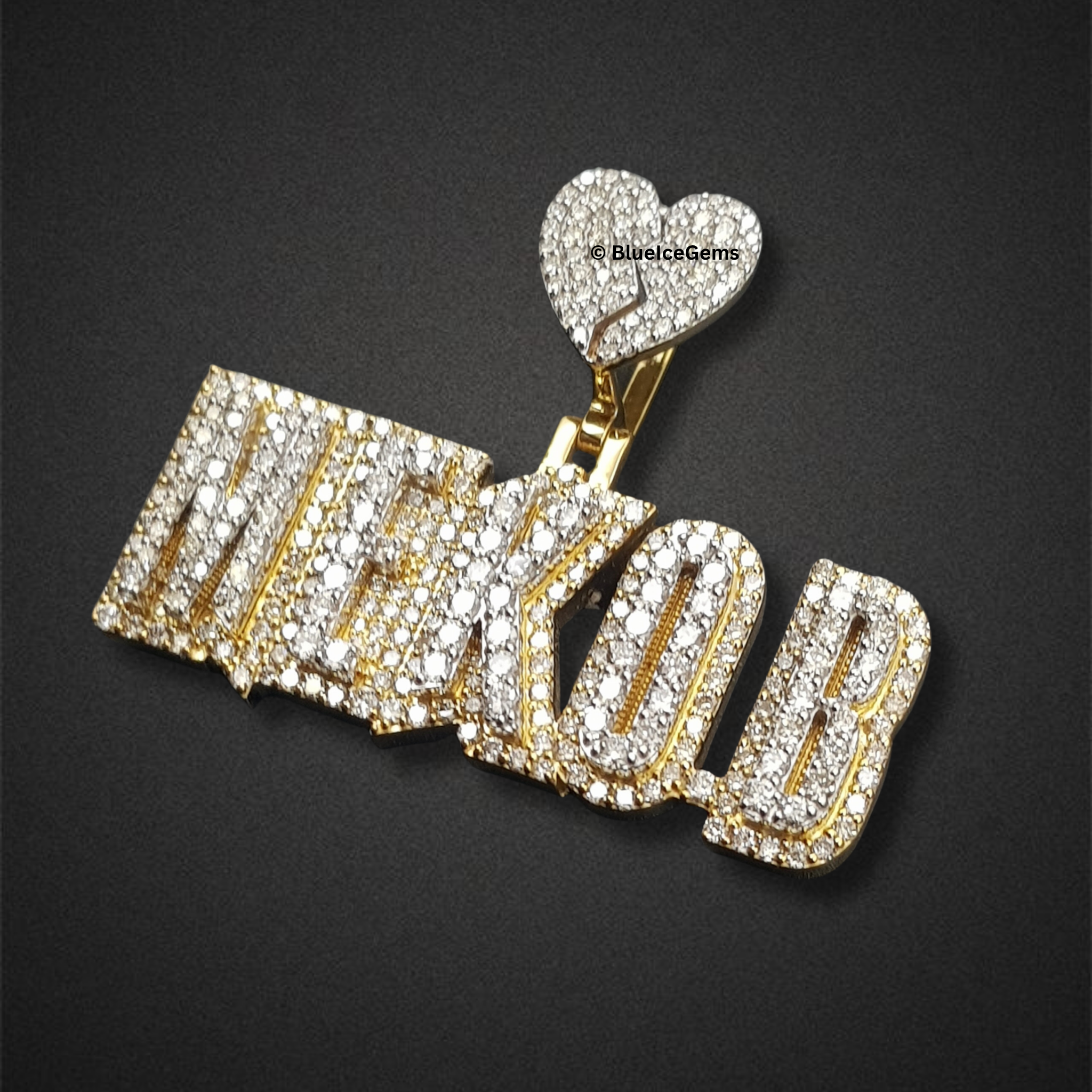 The "MEKOB" Broken Heart Diamond Pendant