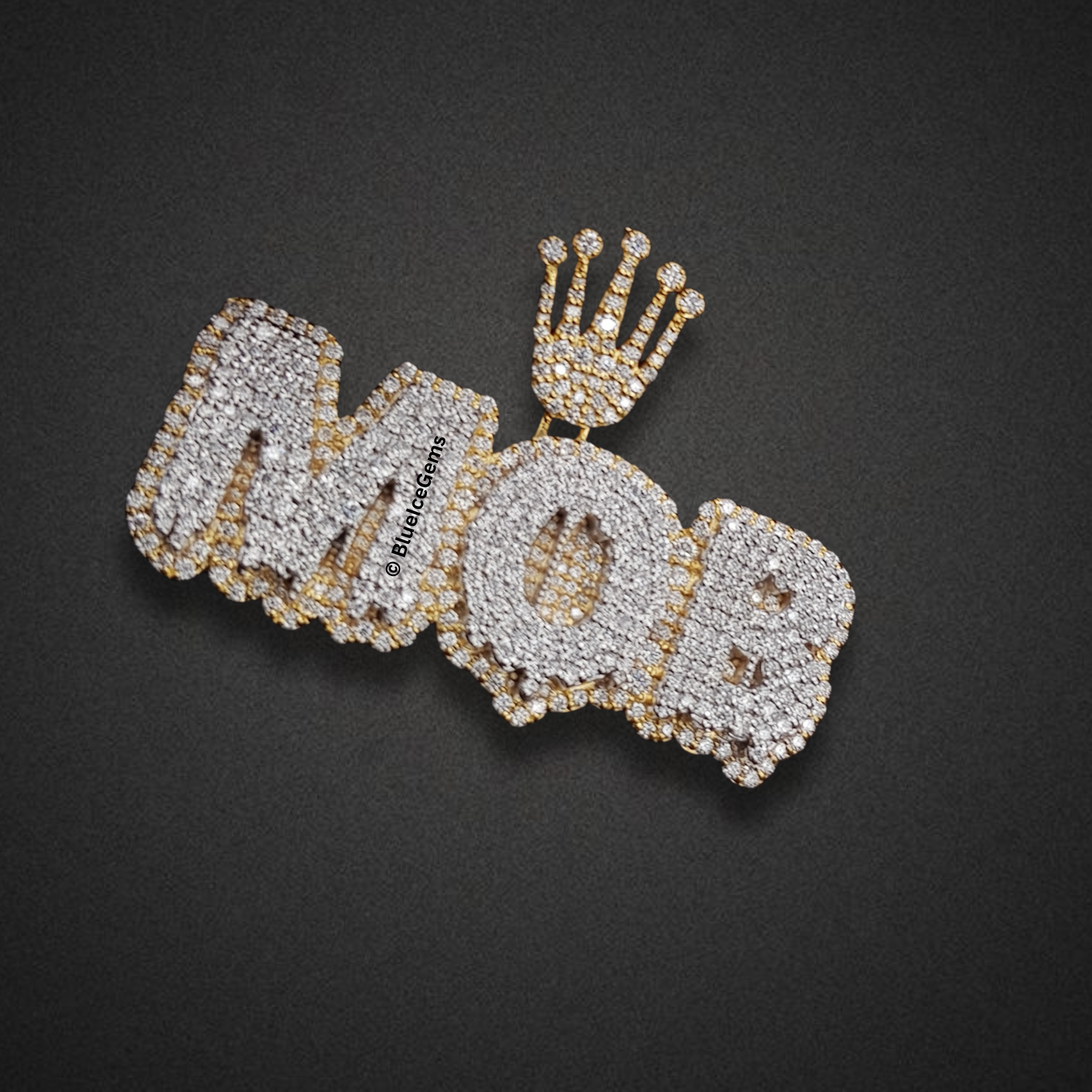The "MOB" Crowned Diamond Statement Pendant