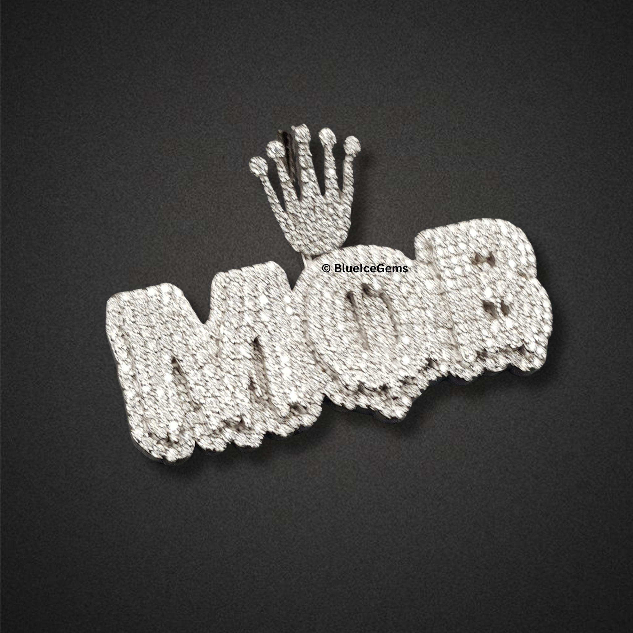 The "MOB" Crowned Diamond Statement Pendant