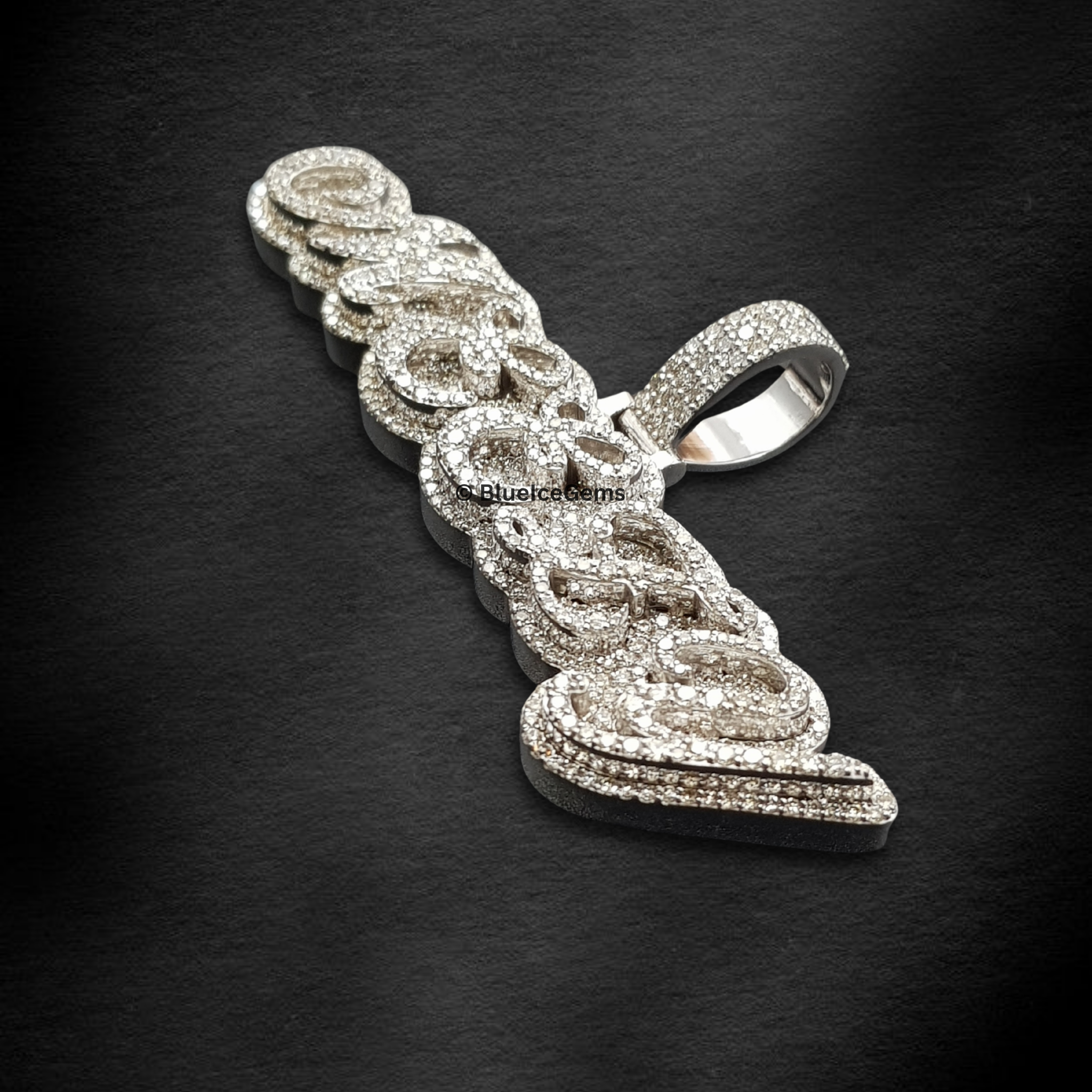 The "Meely" Diamond Script Pendant