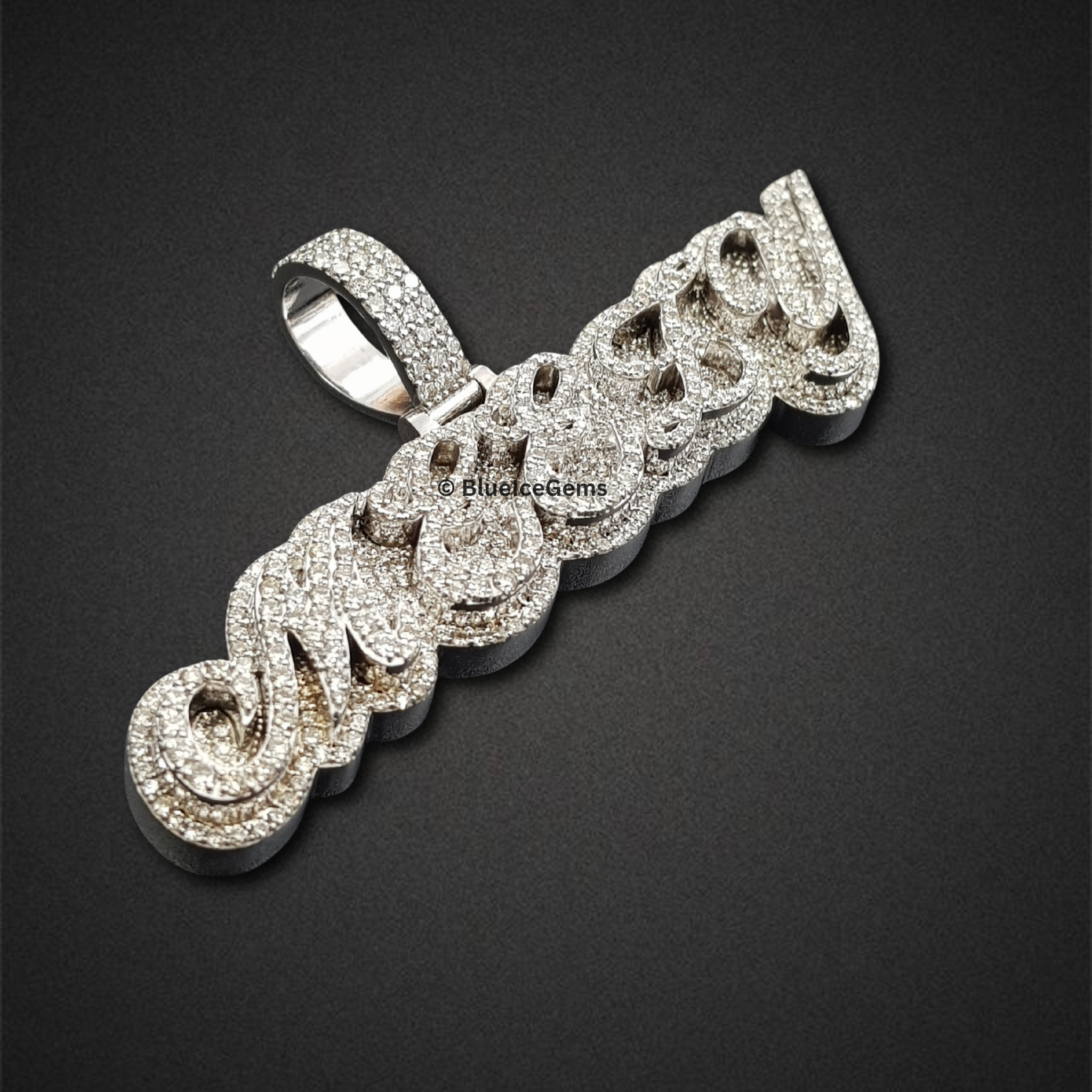 The "Meely" Diamond Script Pendant