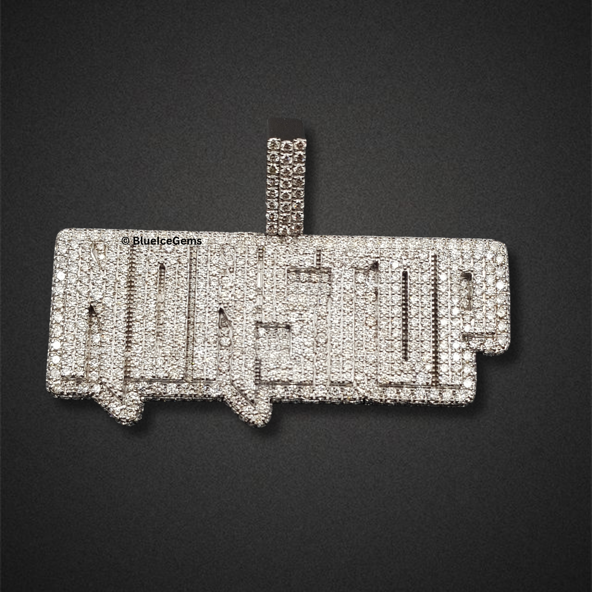 The "NONSTOP" Diamond Billboard Pendant