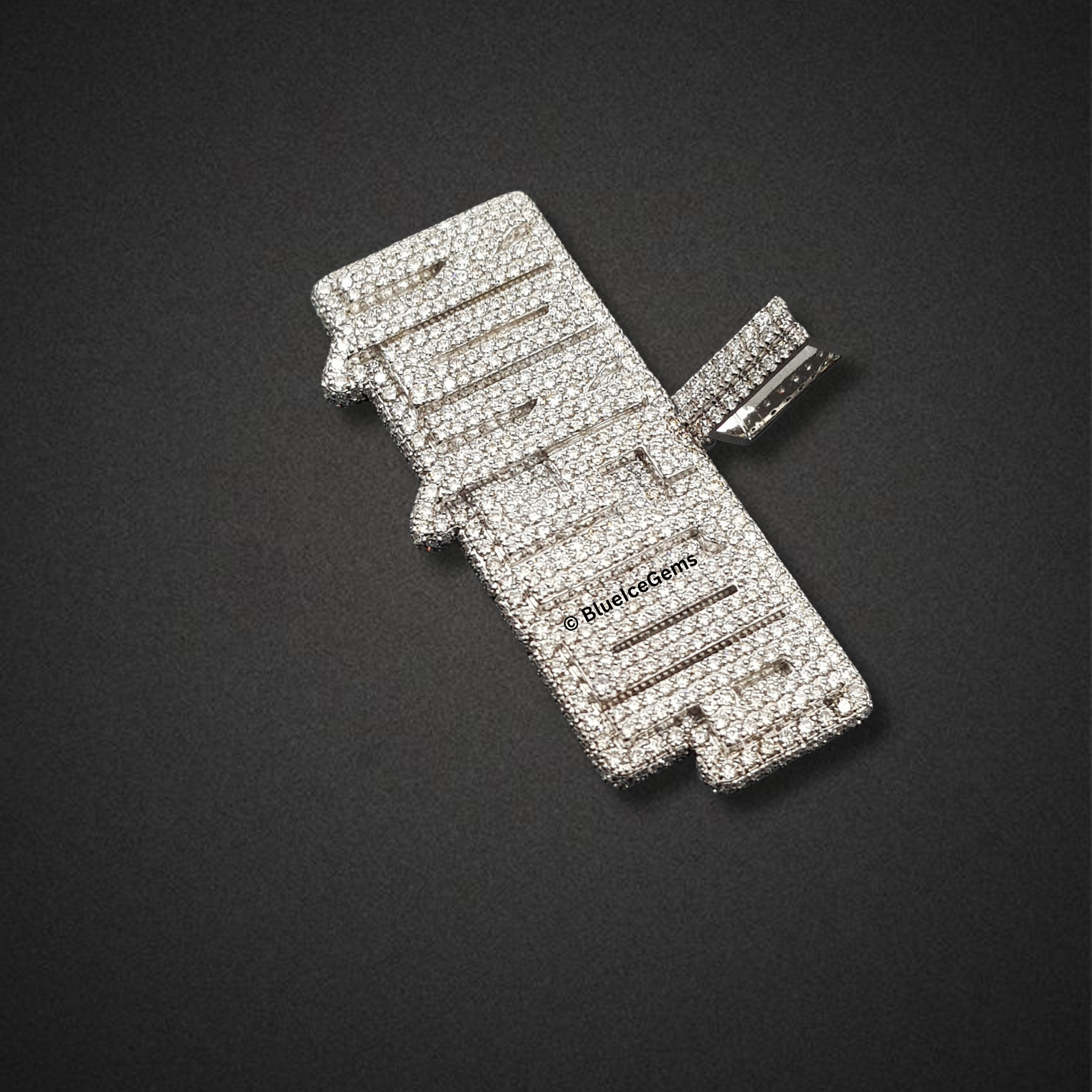 The "NONSTOP" Diamond Billboard Pendant