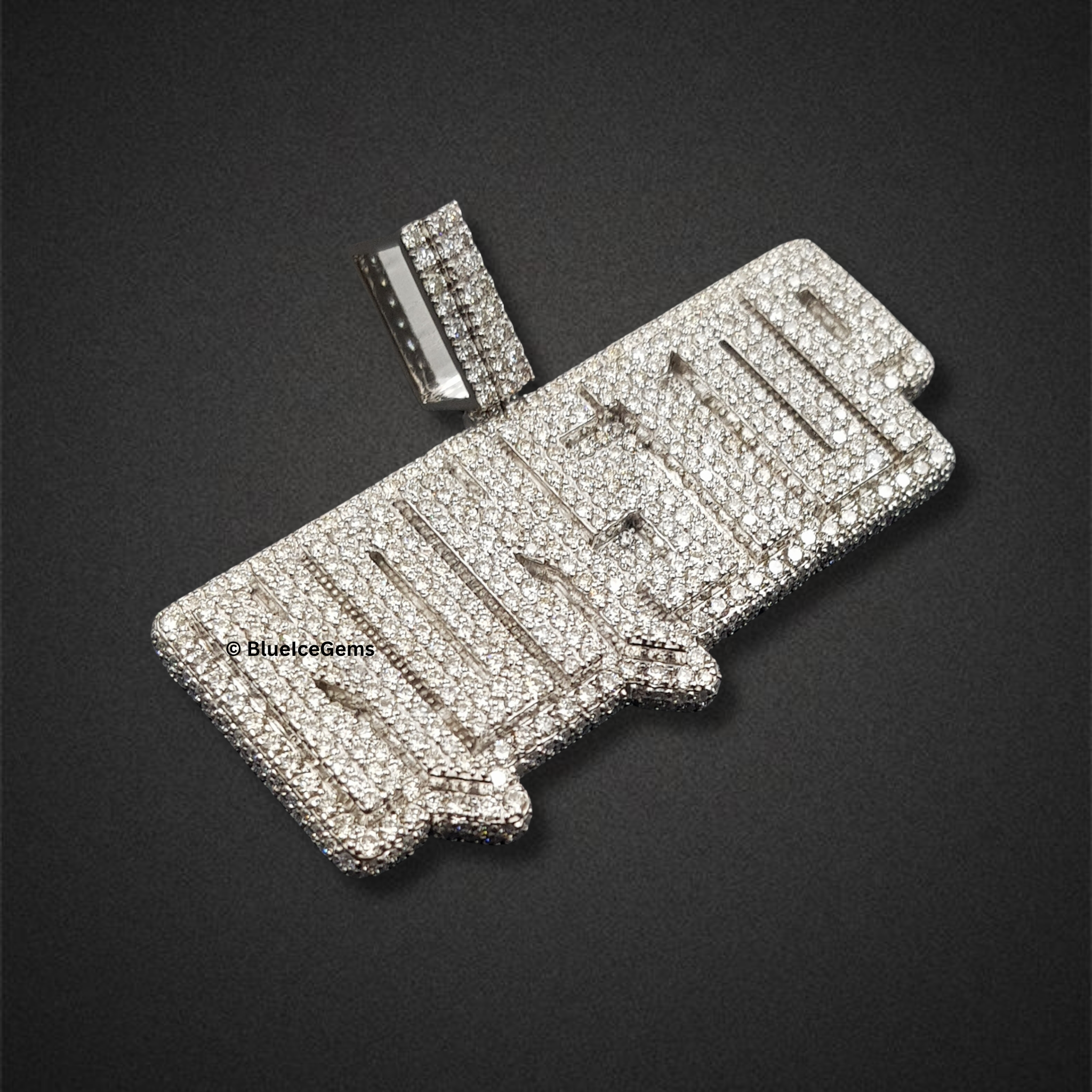 The "NONSTOP" Diamond Billboard Pendant