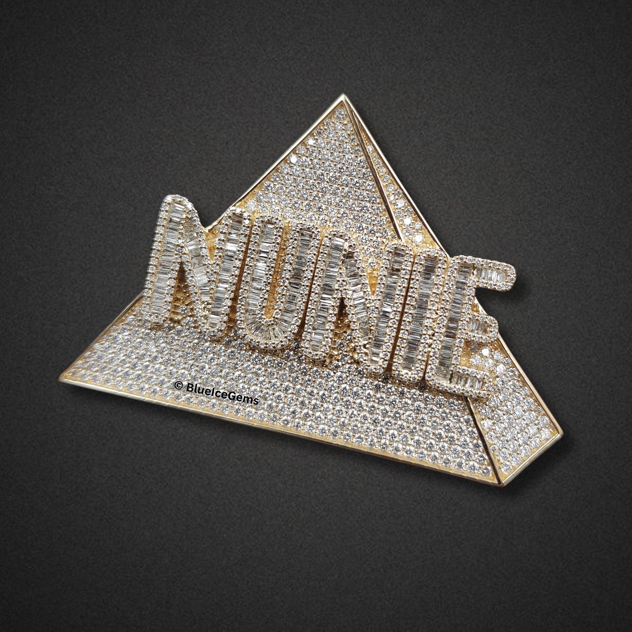 The "NUNIE" Pyramid Diamond Statement Pendant