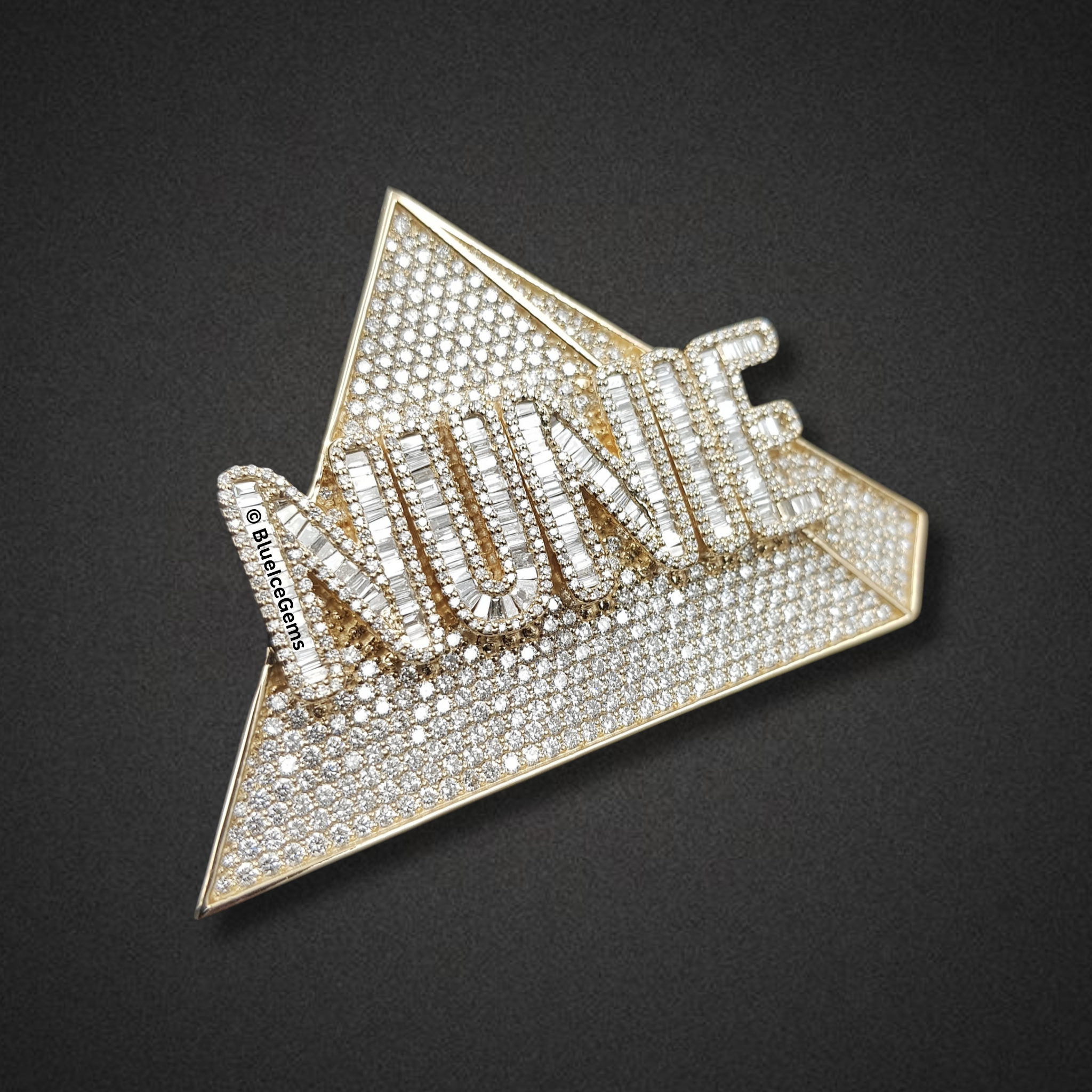 The "NUNIE" Pyramid Diamond Statement Pendant
