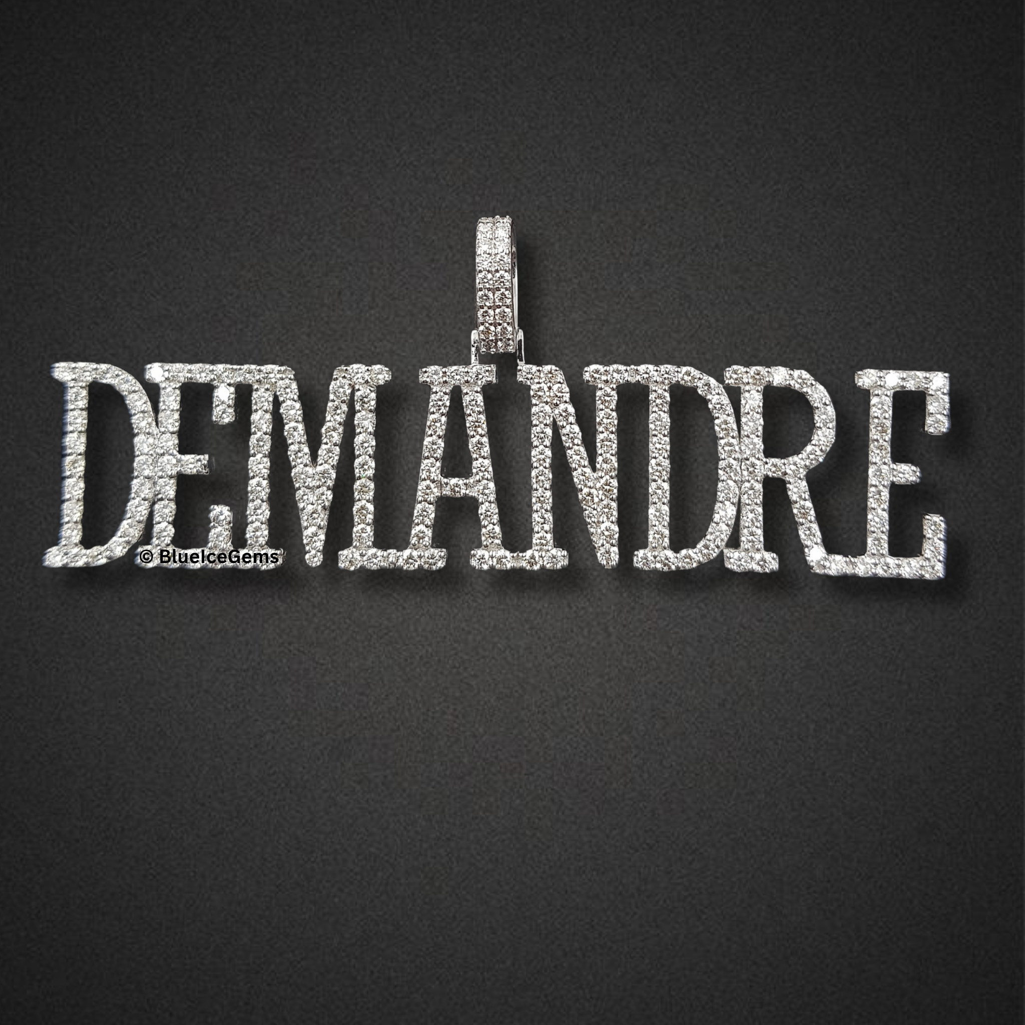 The "Orlando Jr." Diamond Name Pendant