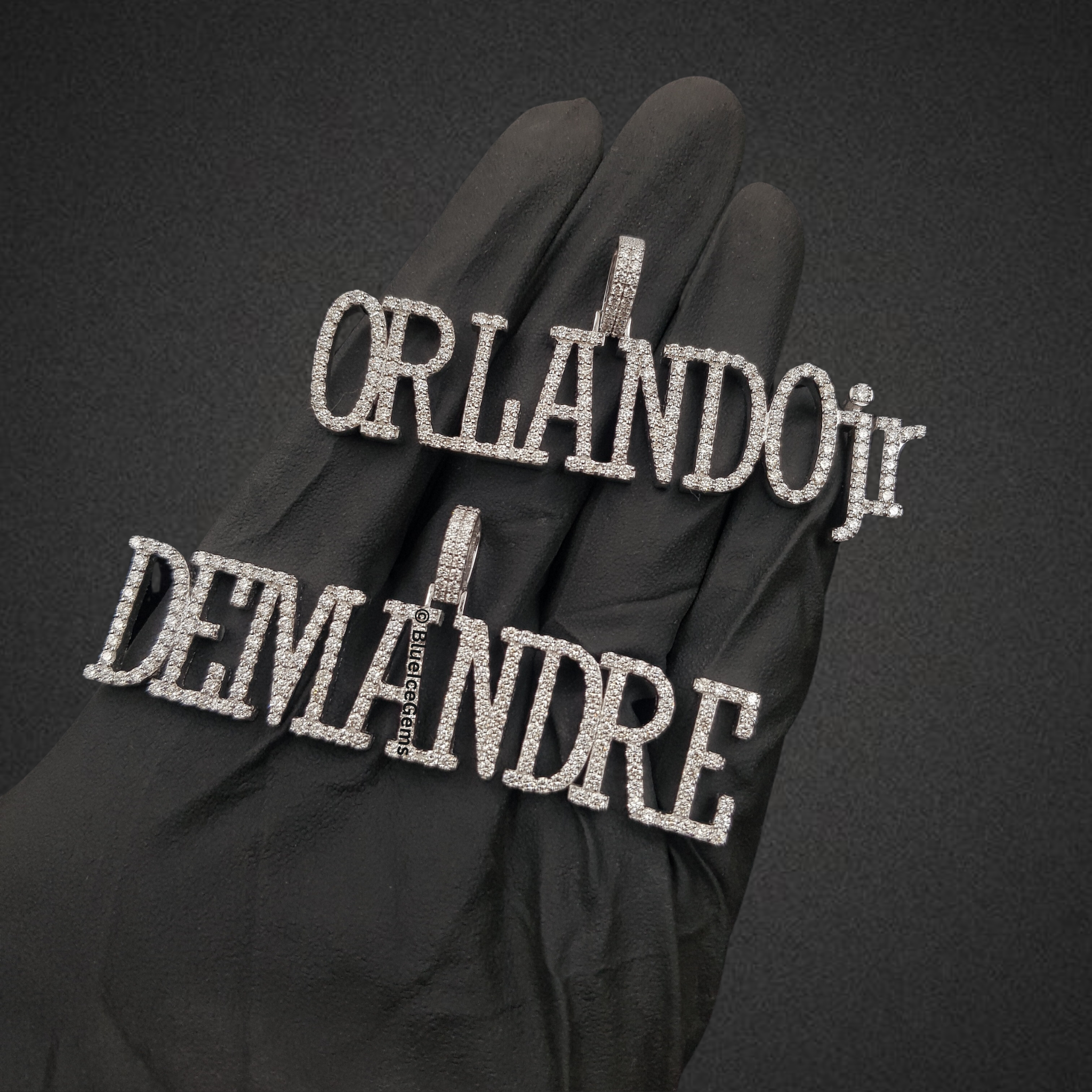 The "Orlando Jr." Diamond Name Pendant