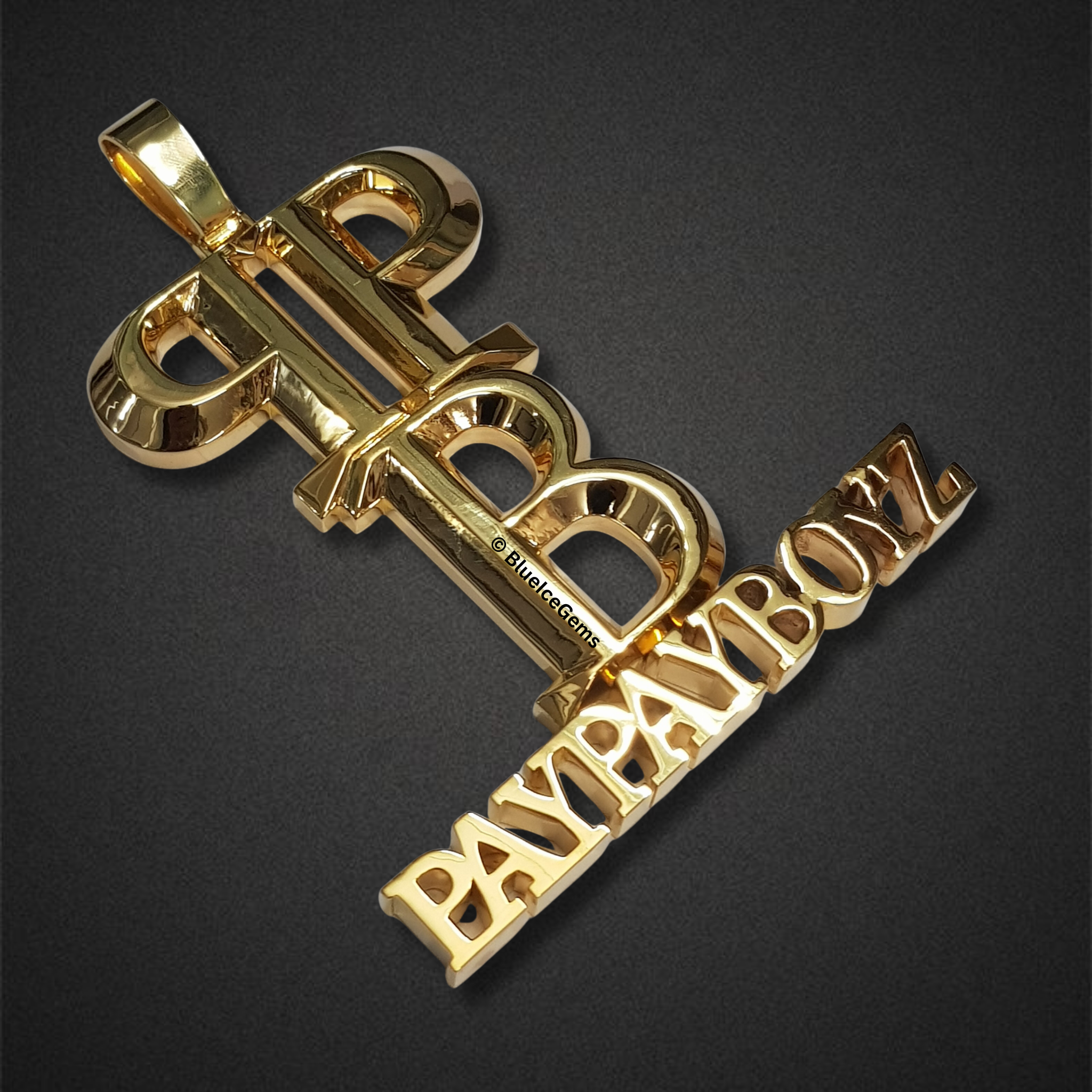 The "PB Paypayboyz" Statement Gold Pendant