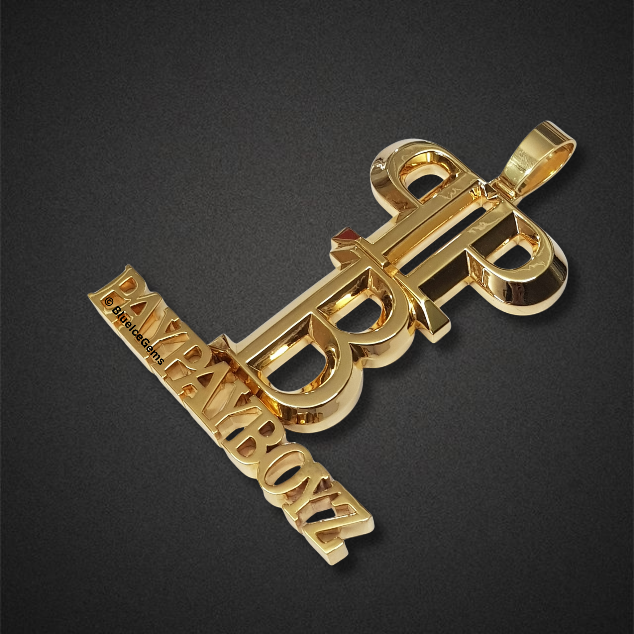 The "PB Paypayboyz" Statement Gold Pendant