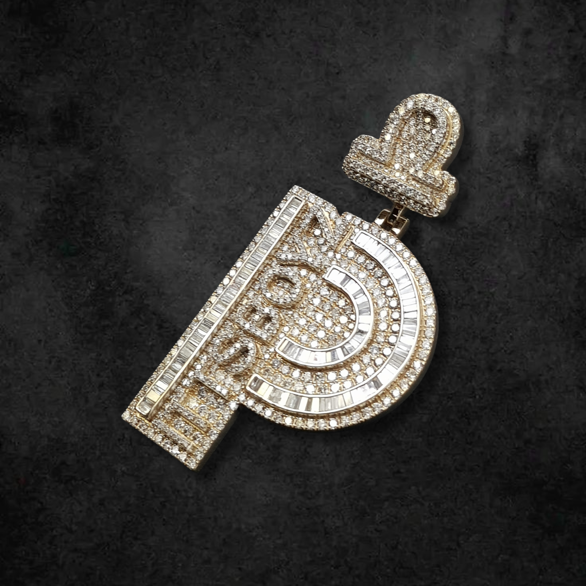 The "P" Libra Diamond Statement Pendant