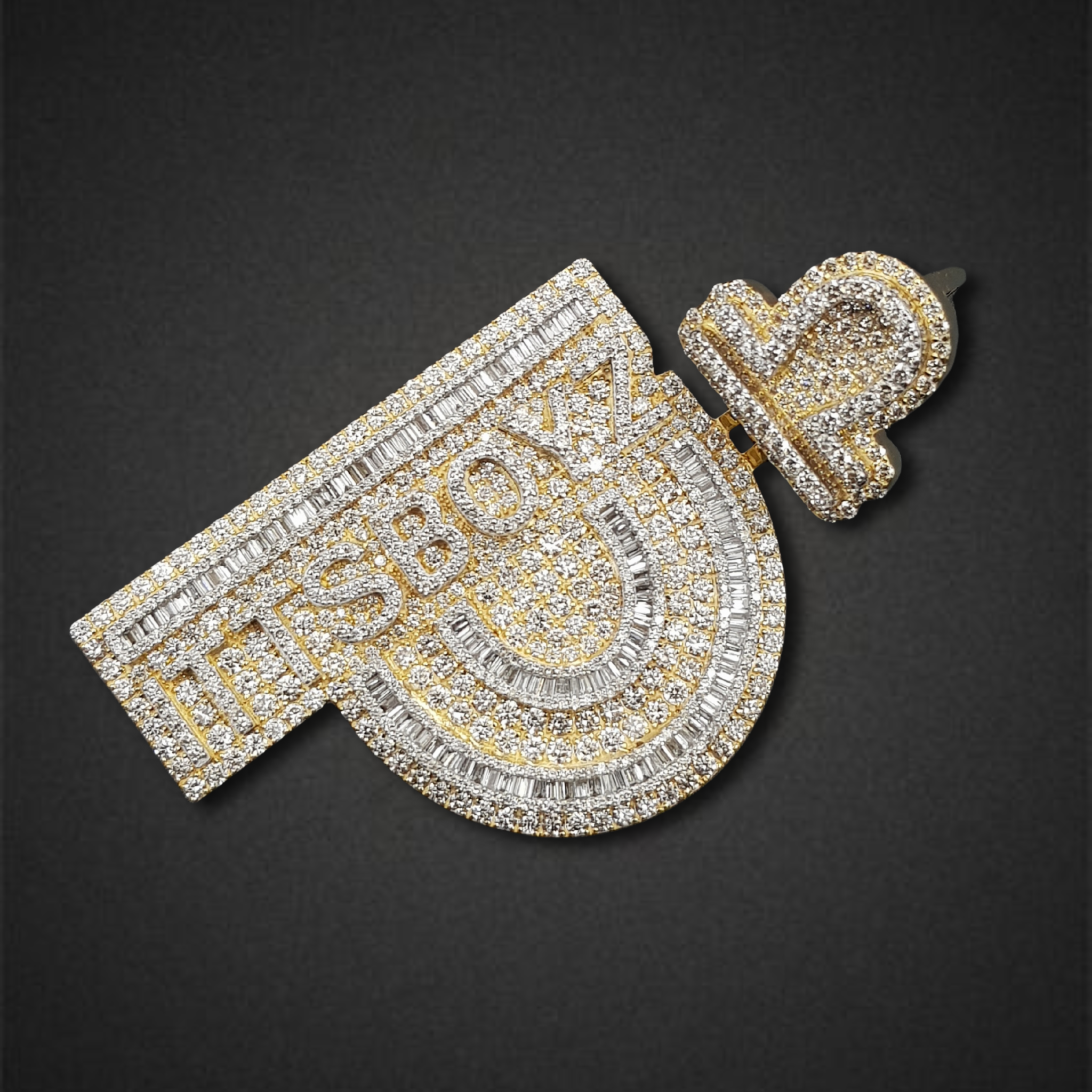The "P" Libra Diamond Statement Pendant