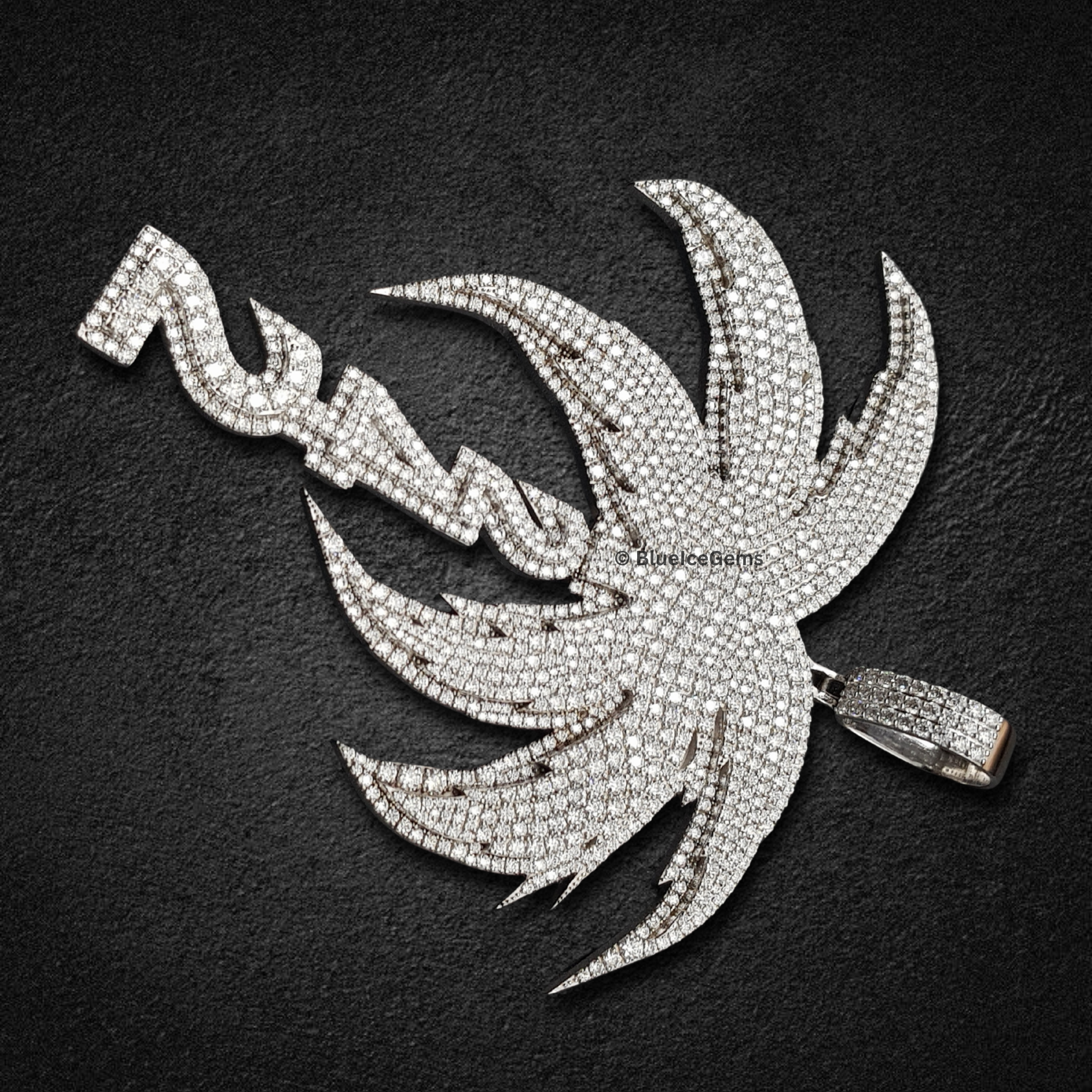 The "Palm Tree 242" Diamond Island Pendant