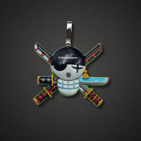 The "Pirate King" Enamel & Gold Emblem Pendant