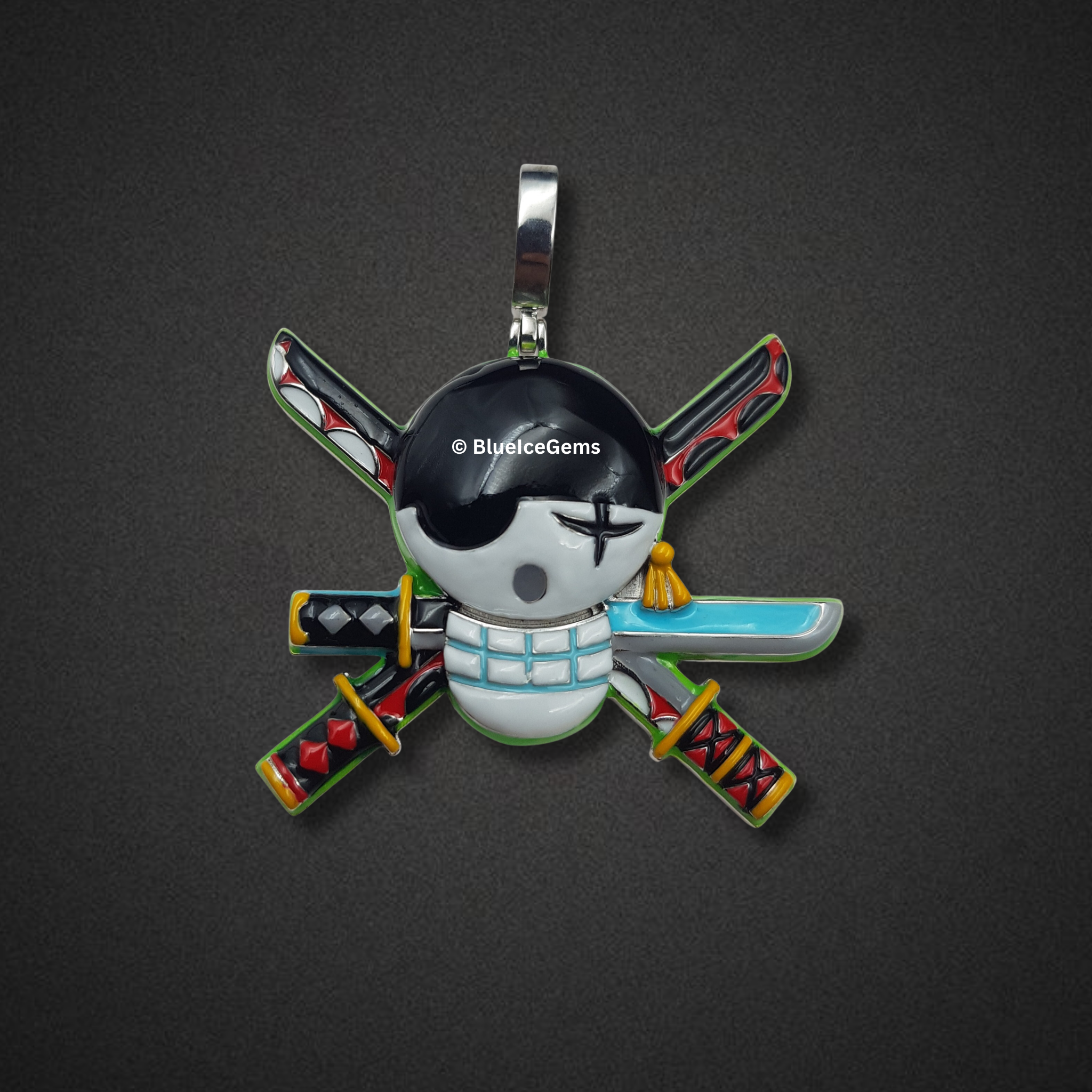 The "Pirate King" Enamel & Gold Emblem Pendant