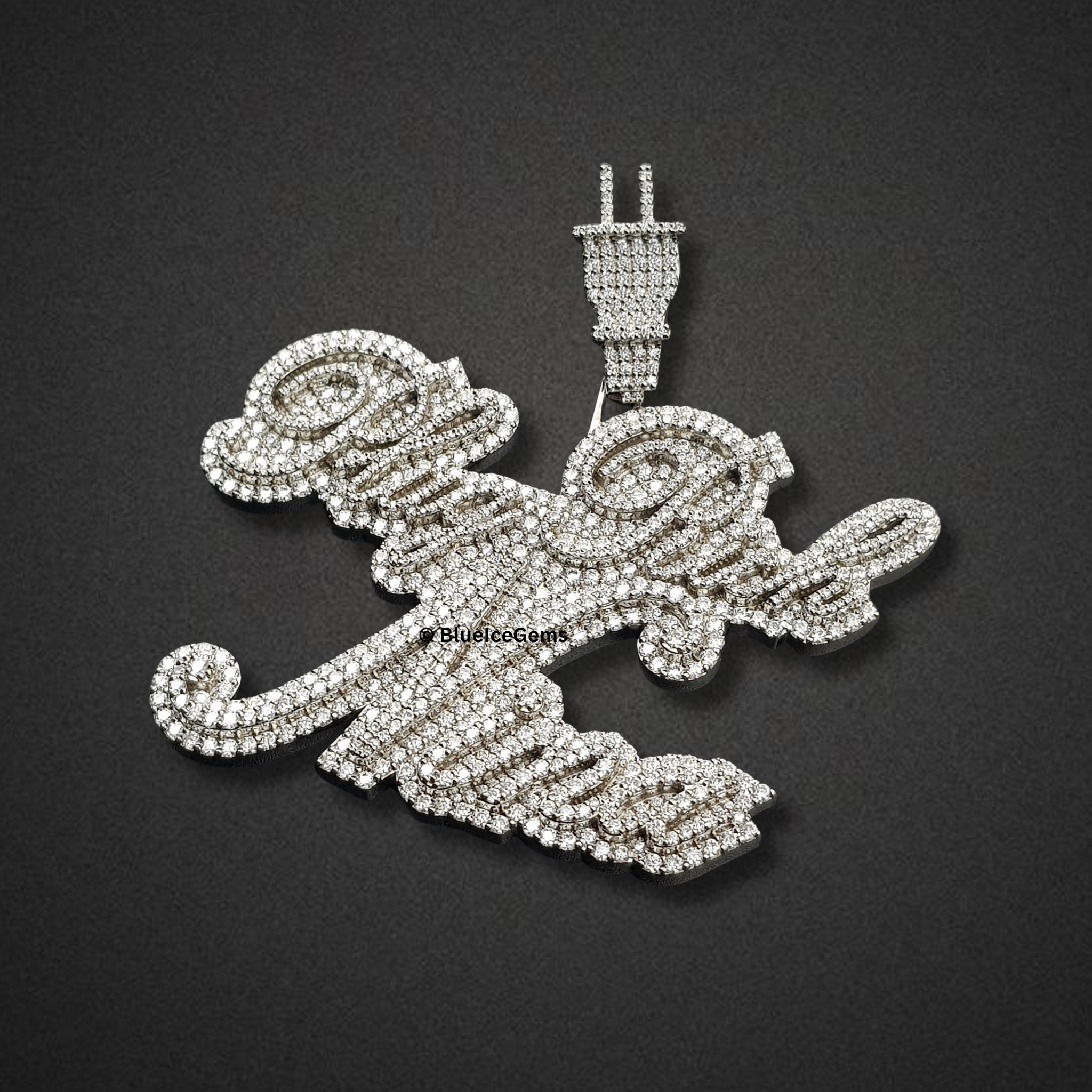 The "Play Rich Nima" Diamond Statement Pendant